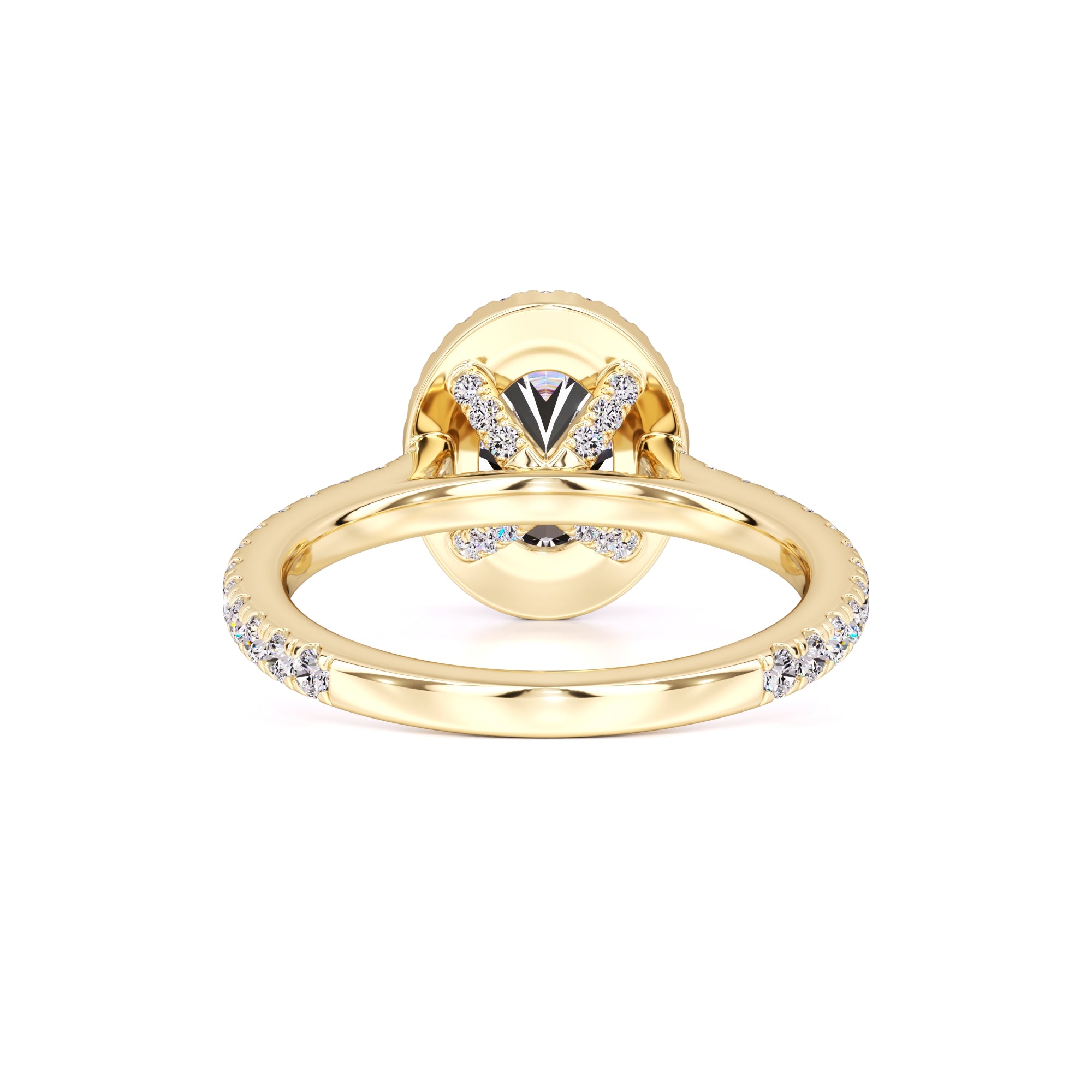 Clara Moissanite & Lab Grown Diamond Ring | Yellow Gold | 3
