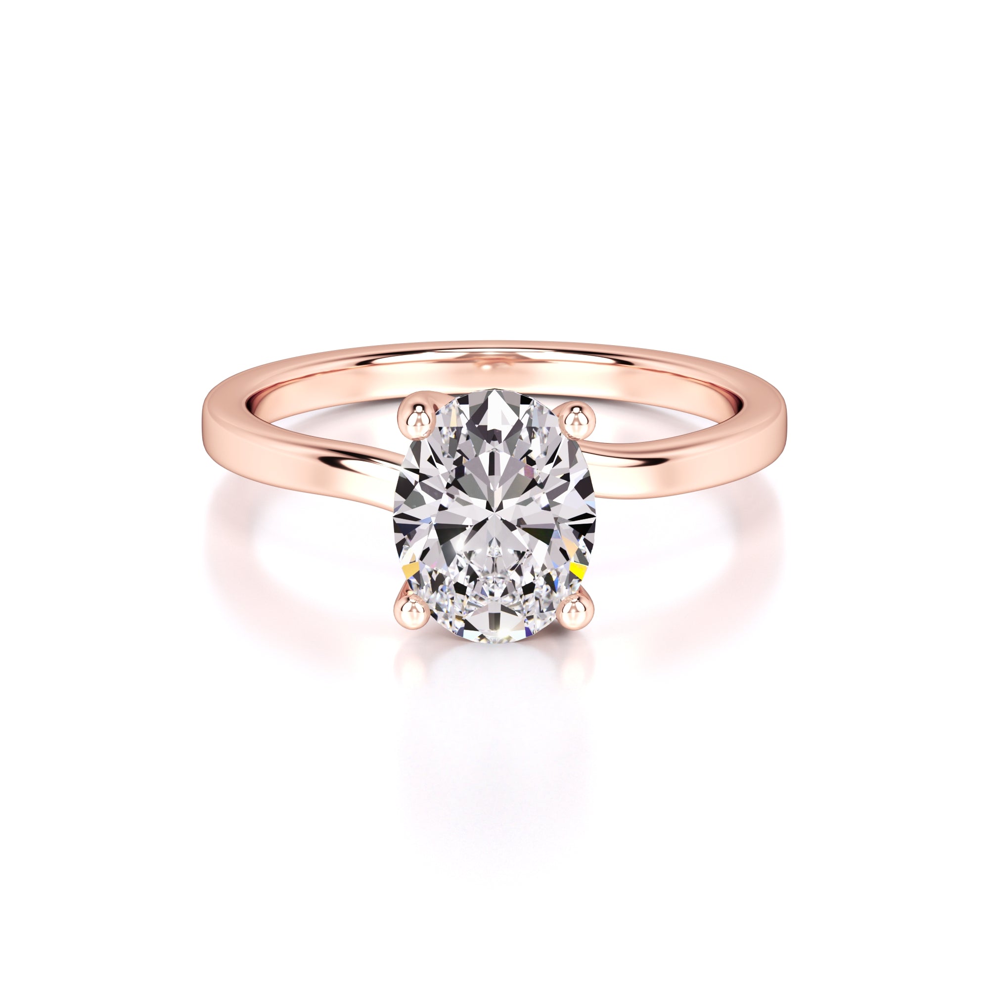 Diana Lab Grown Diamond Ring | Rose Gold | 1