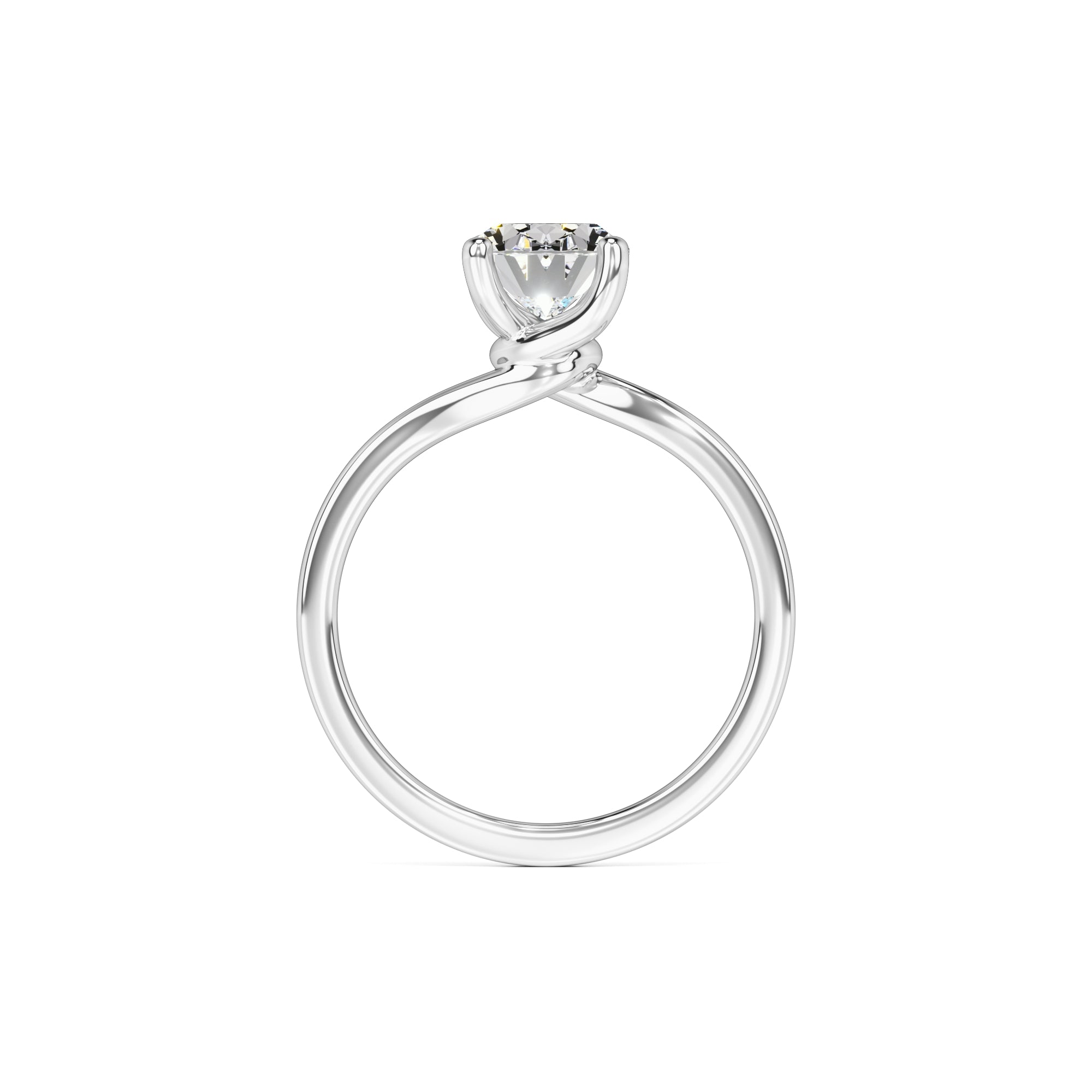 Diana Moissanite Ring | White Gold | 4