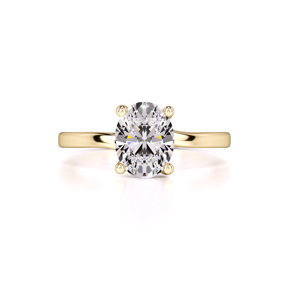 Diana Moissanite Ring | Yellow Gold | 1