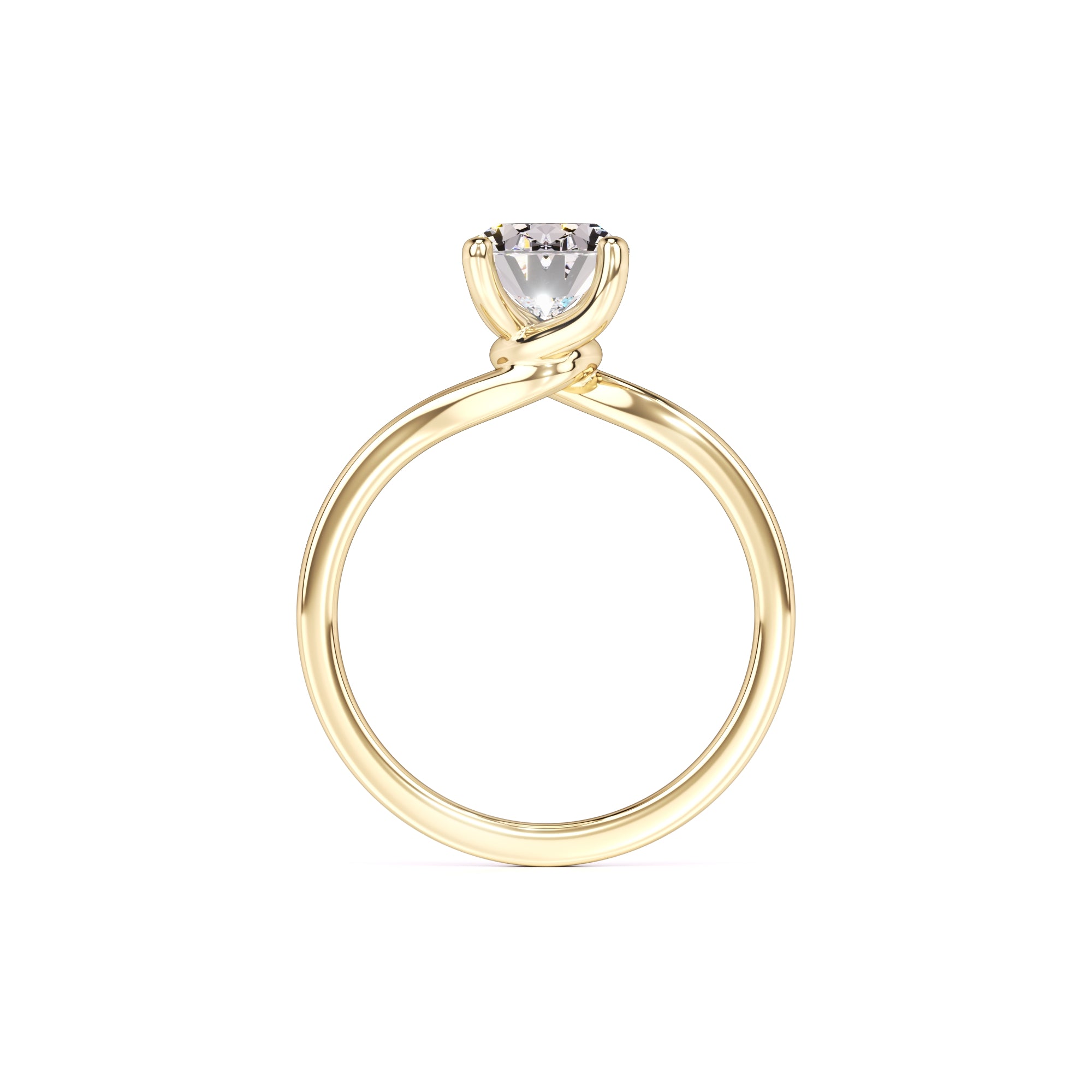 Diana Moissanite Ring | Yellow Gold | 4