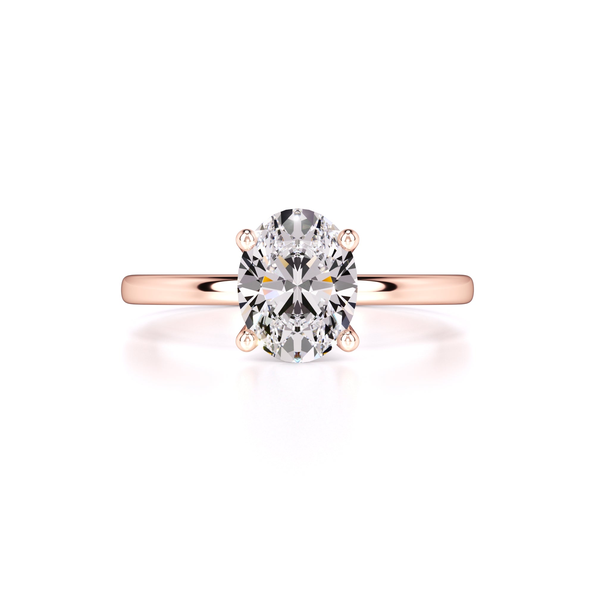 Emilia Moissanite Ring | Rose Gold | 1