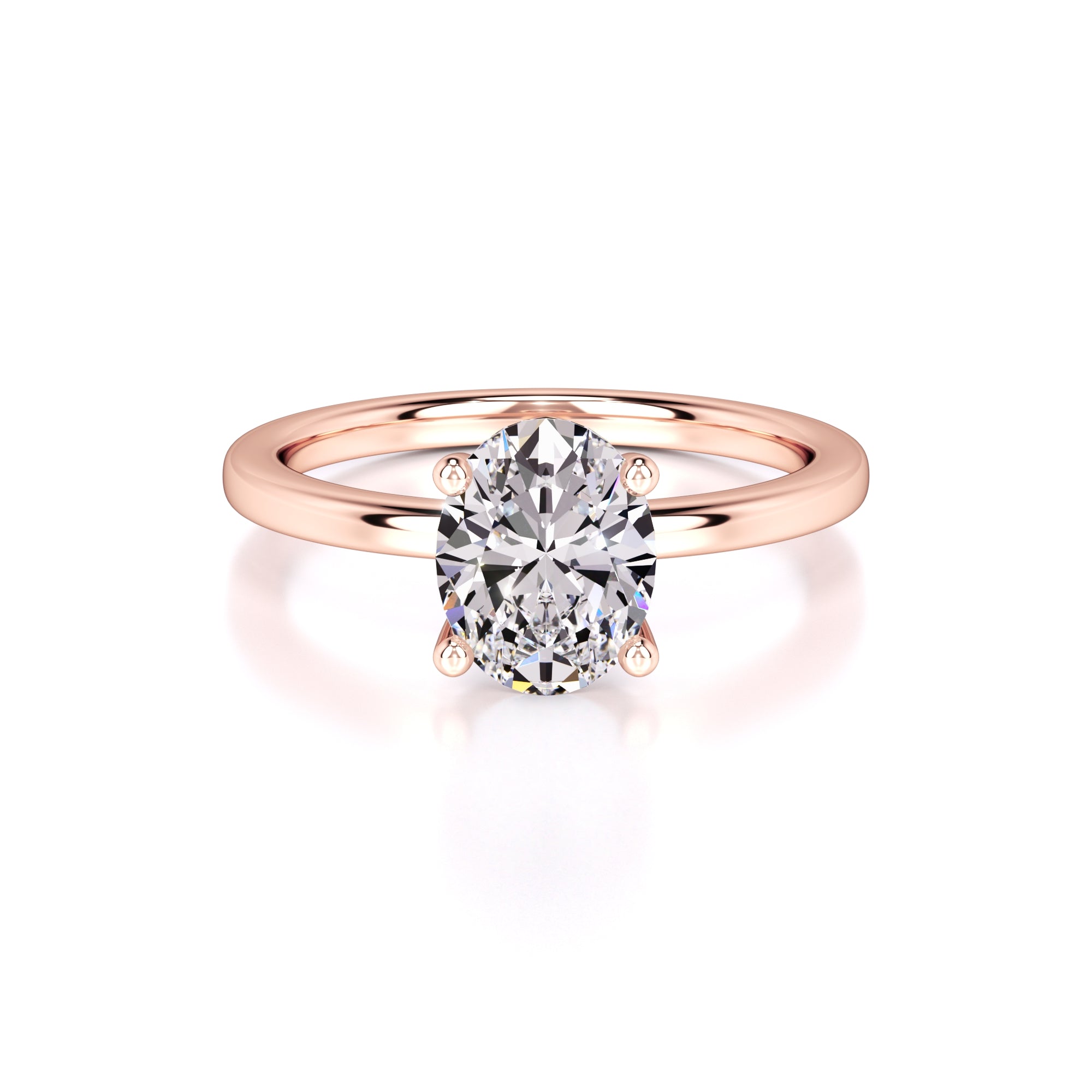 Emilia Lab Grown Diamond Ring | Rose Gold | 1