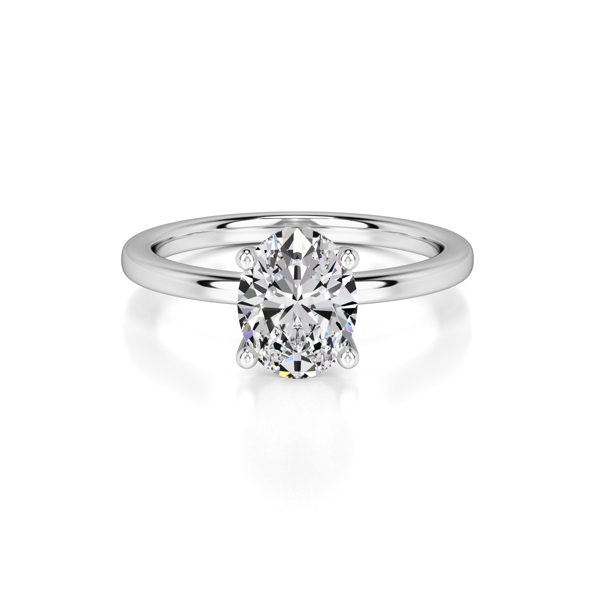 Emilia Lab Grown Diamond Ring | White Gold | 1