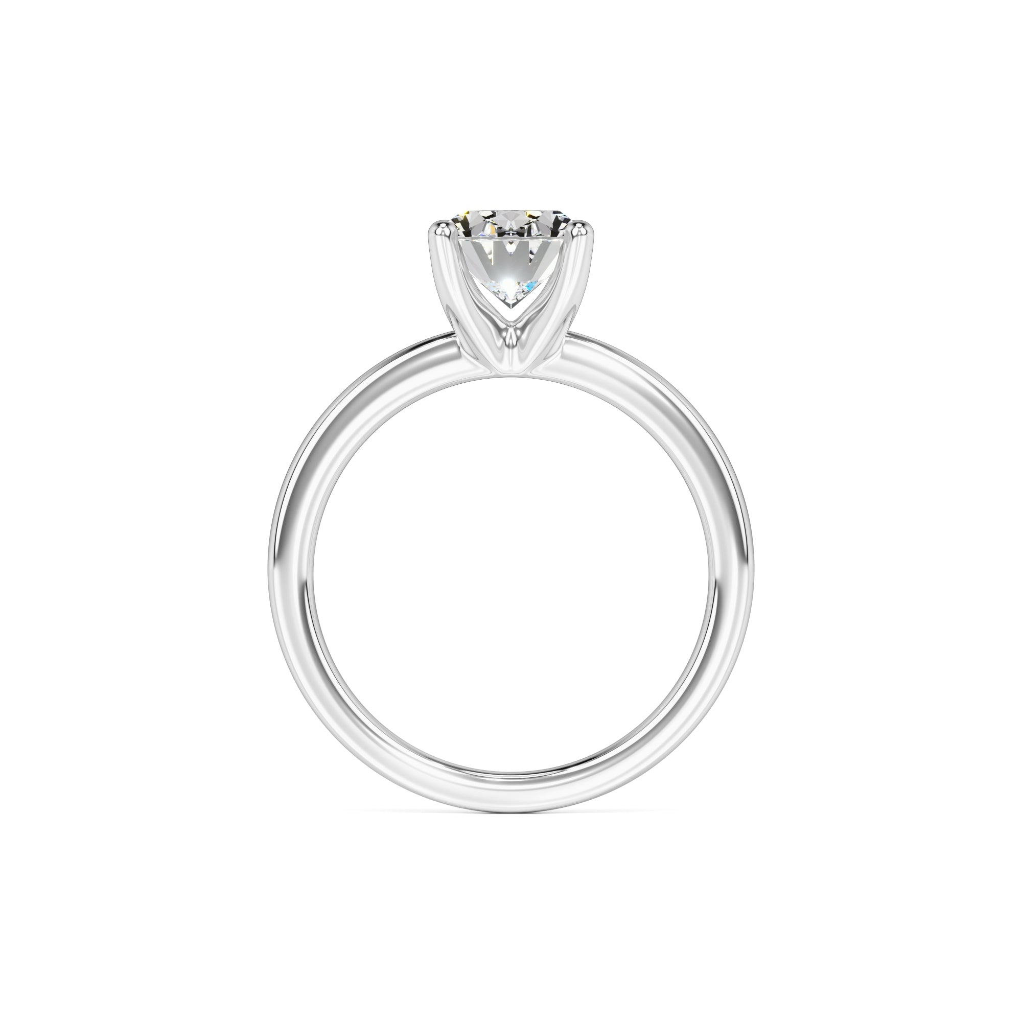 Emilia Moissanite Ring | White Gold | 4