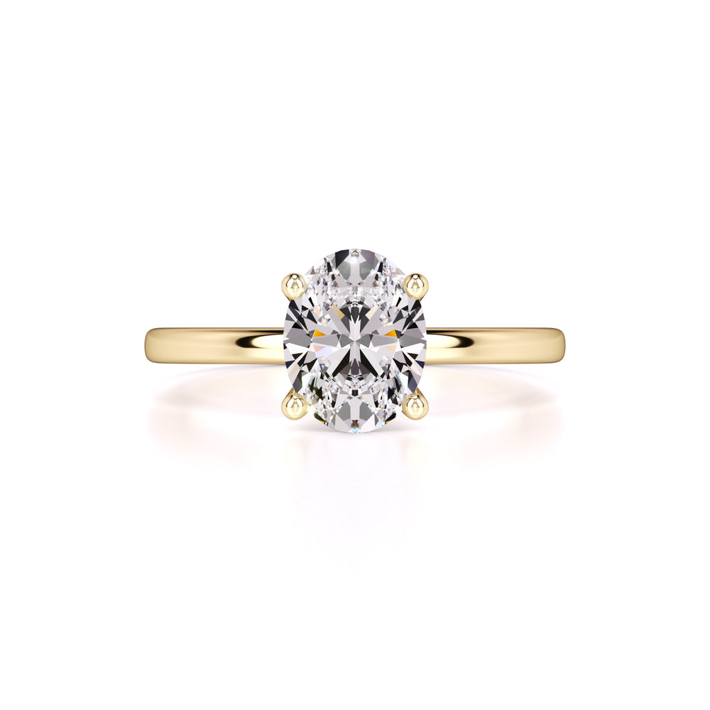Emilia Moissanite Ring | Yellow Gold | 1