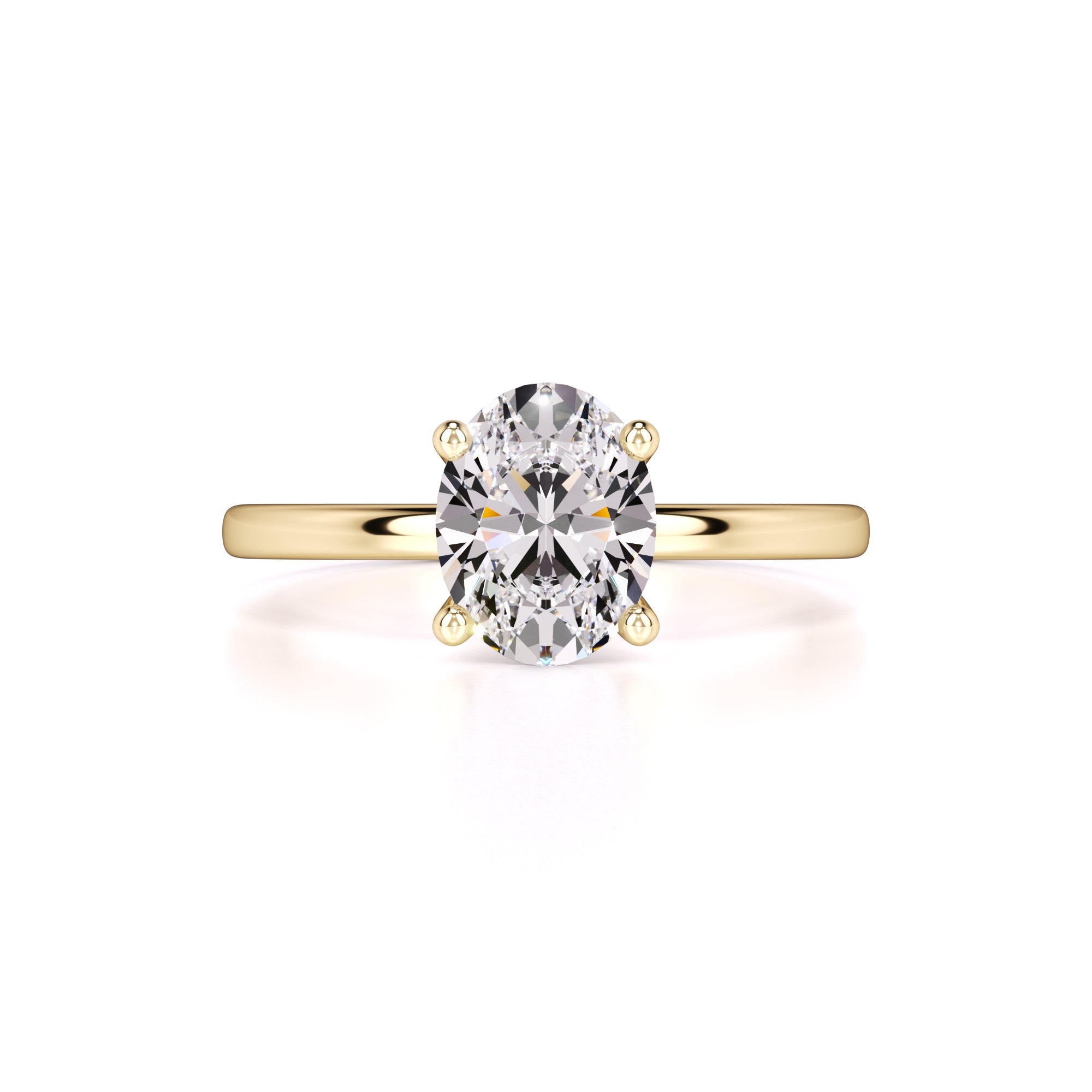 Emilia Moissanite Ring | Yellow Gold | 1