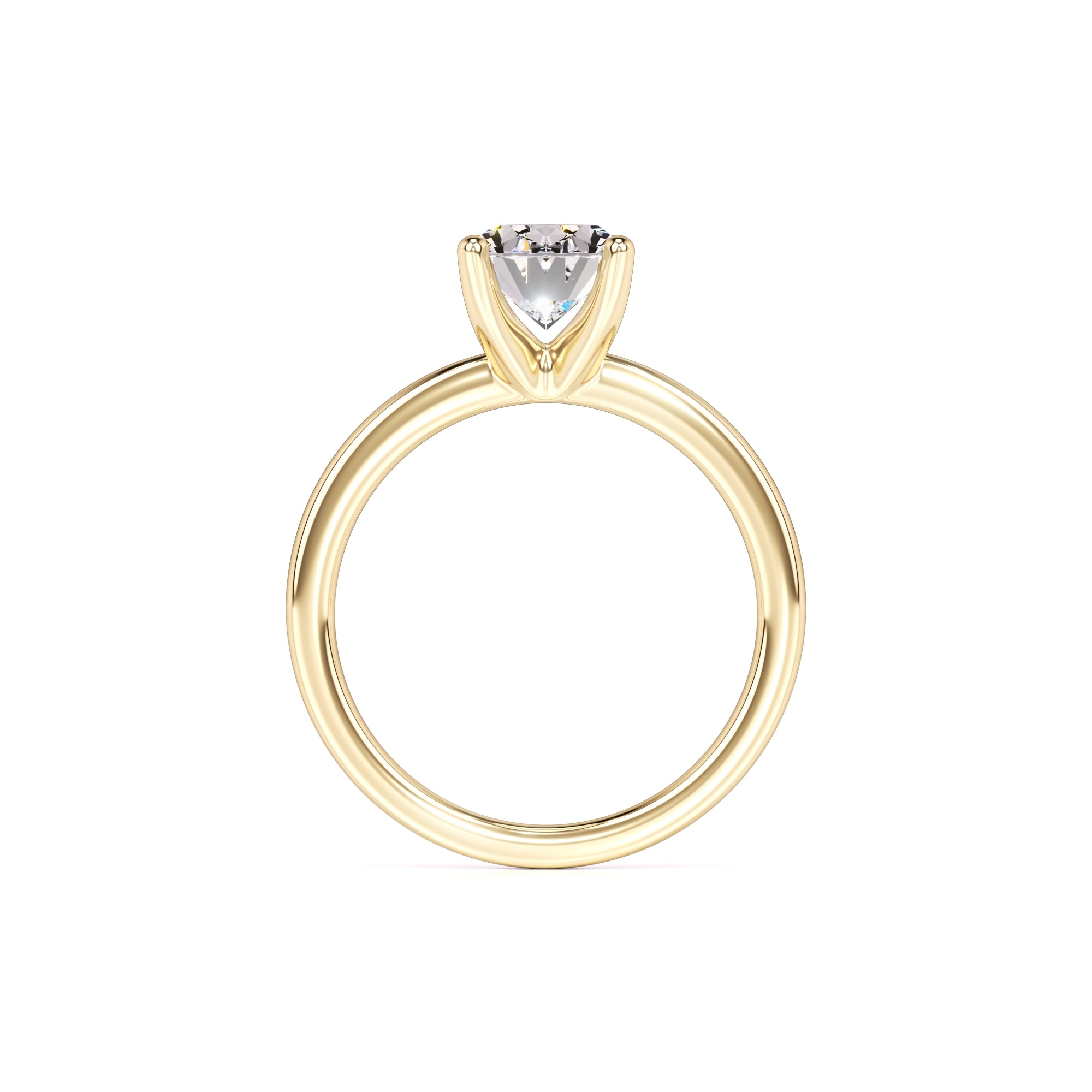 Emilia Moissanite Ring | Yellow Gold | 4