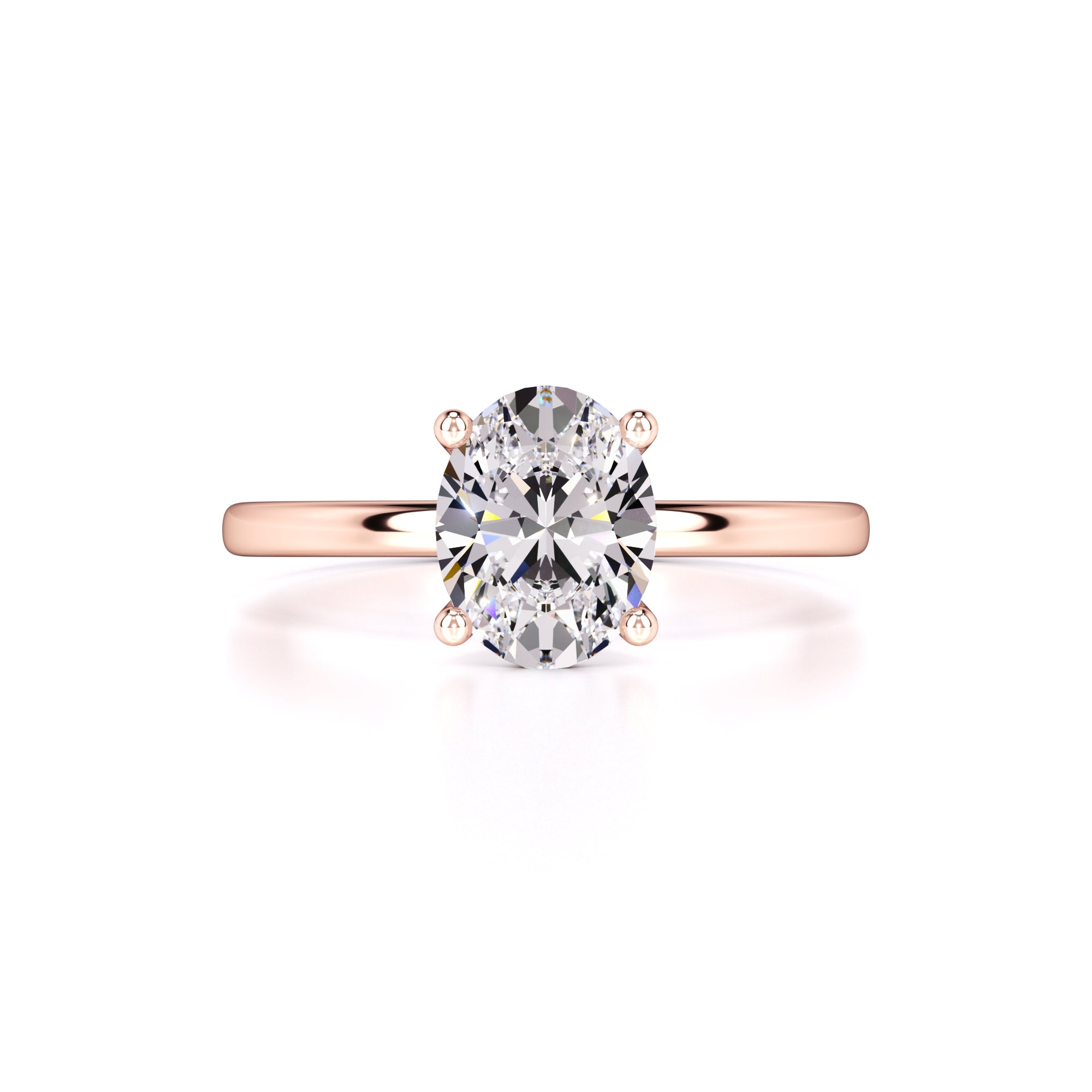 Maria Moissanite Ring | Rose Gold | 1
