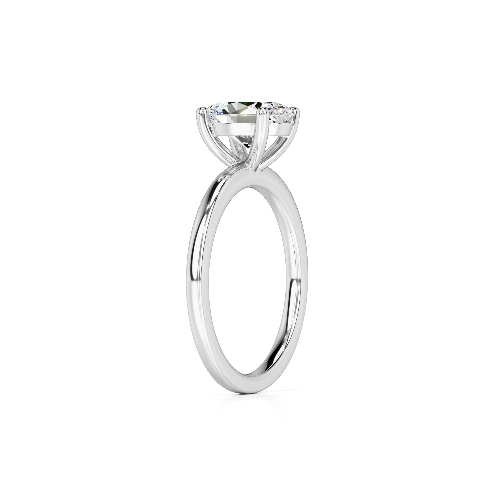 Maria Lab Grown Diamond Ring | White Gold | 3