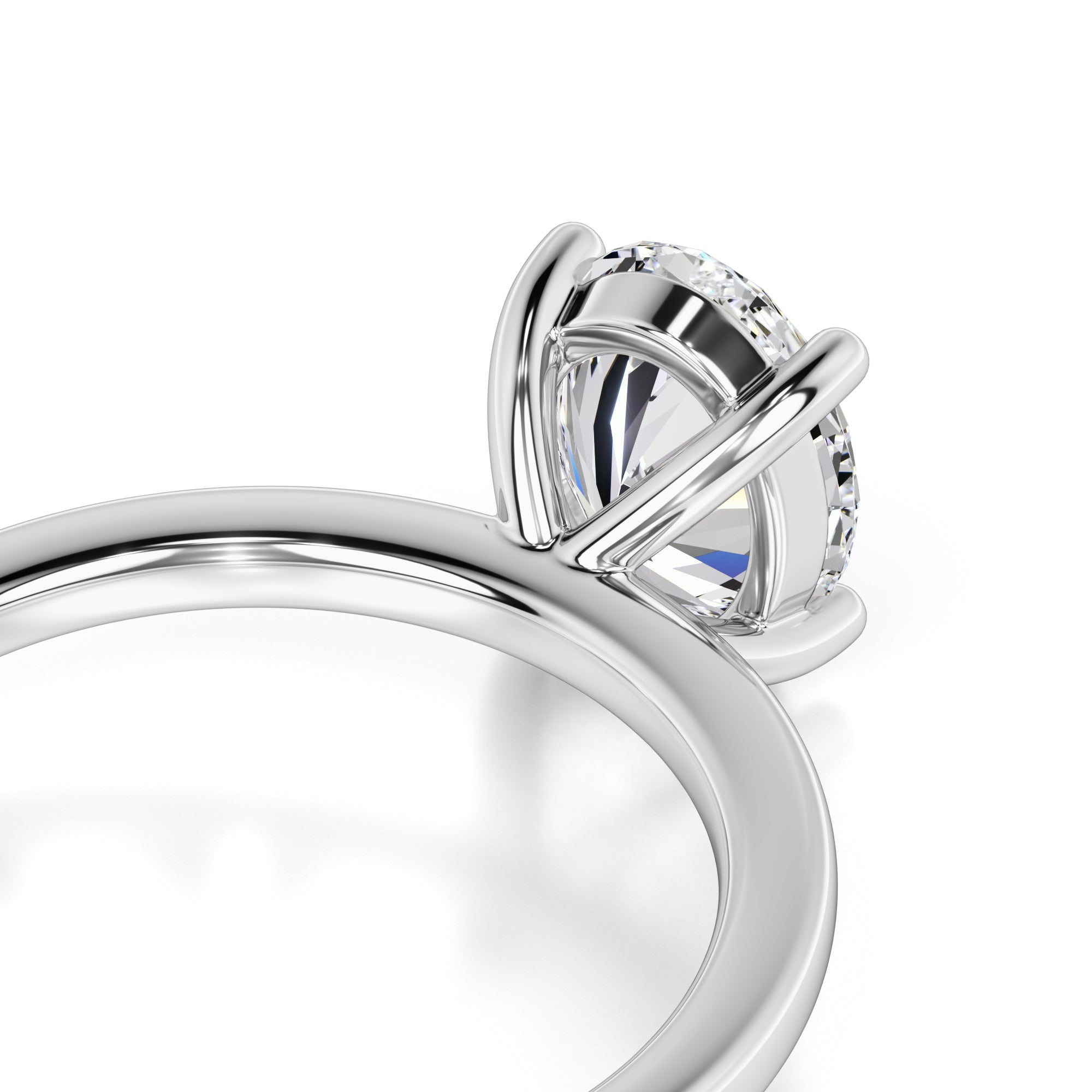 Maria Moissanite Ring | White Gold | 2