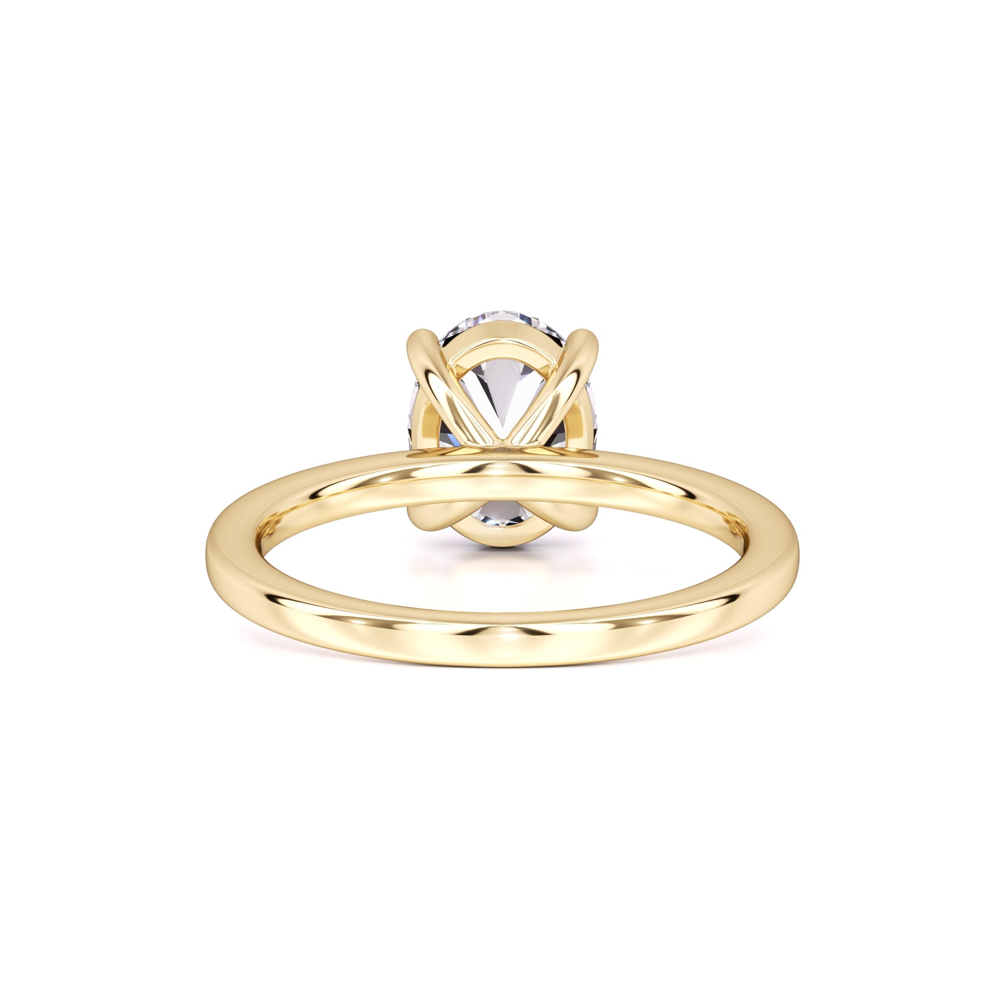 Maria Moissanite Ring | Yellow Gold | 3
