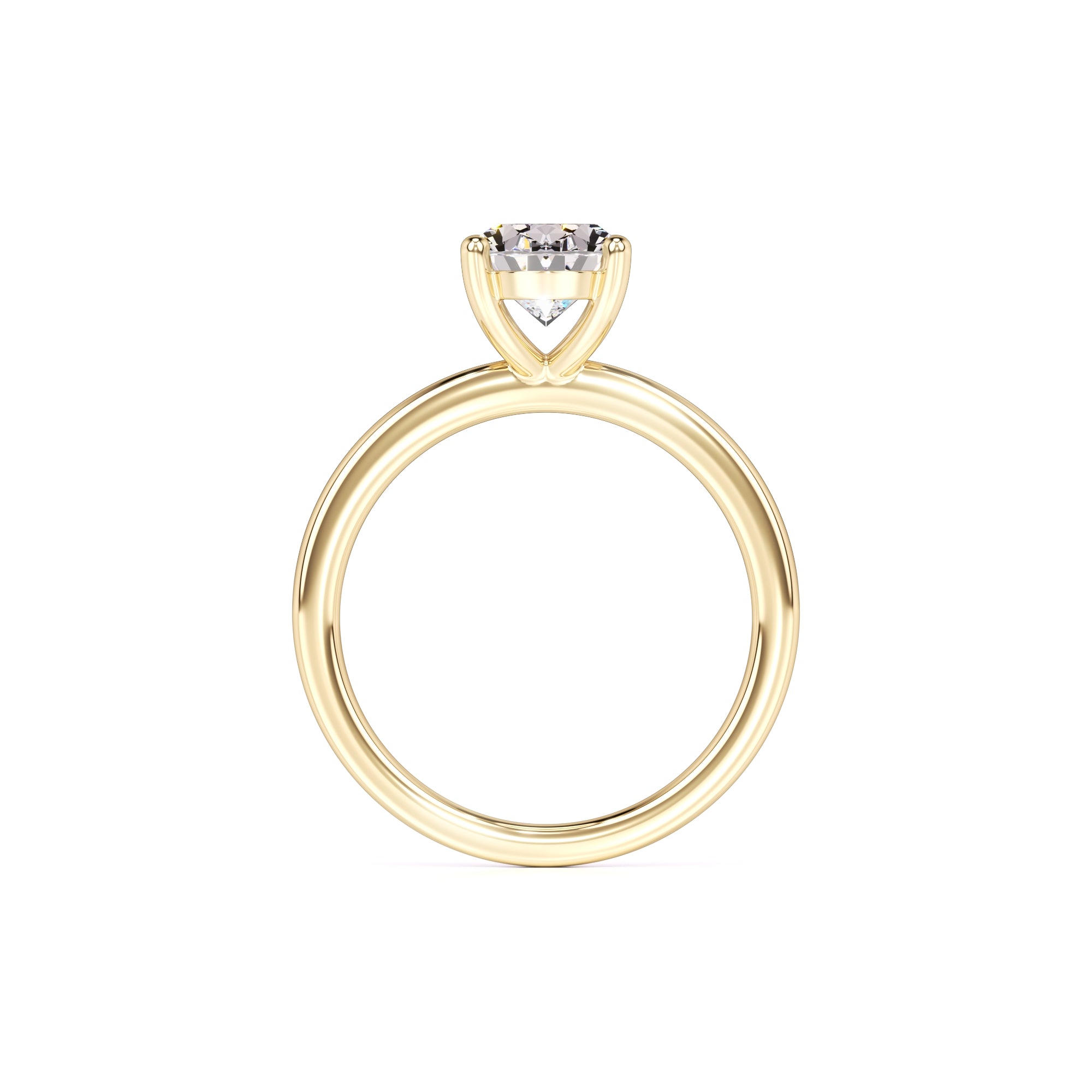 Maria Moissanite Ring | Yellow Gold | 4