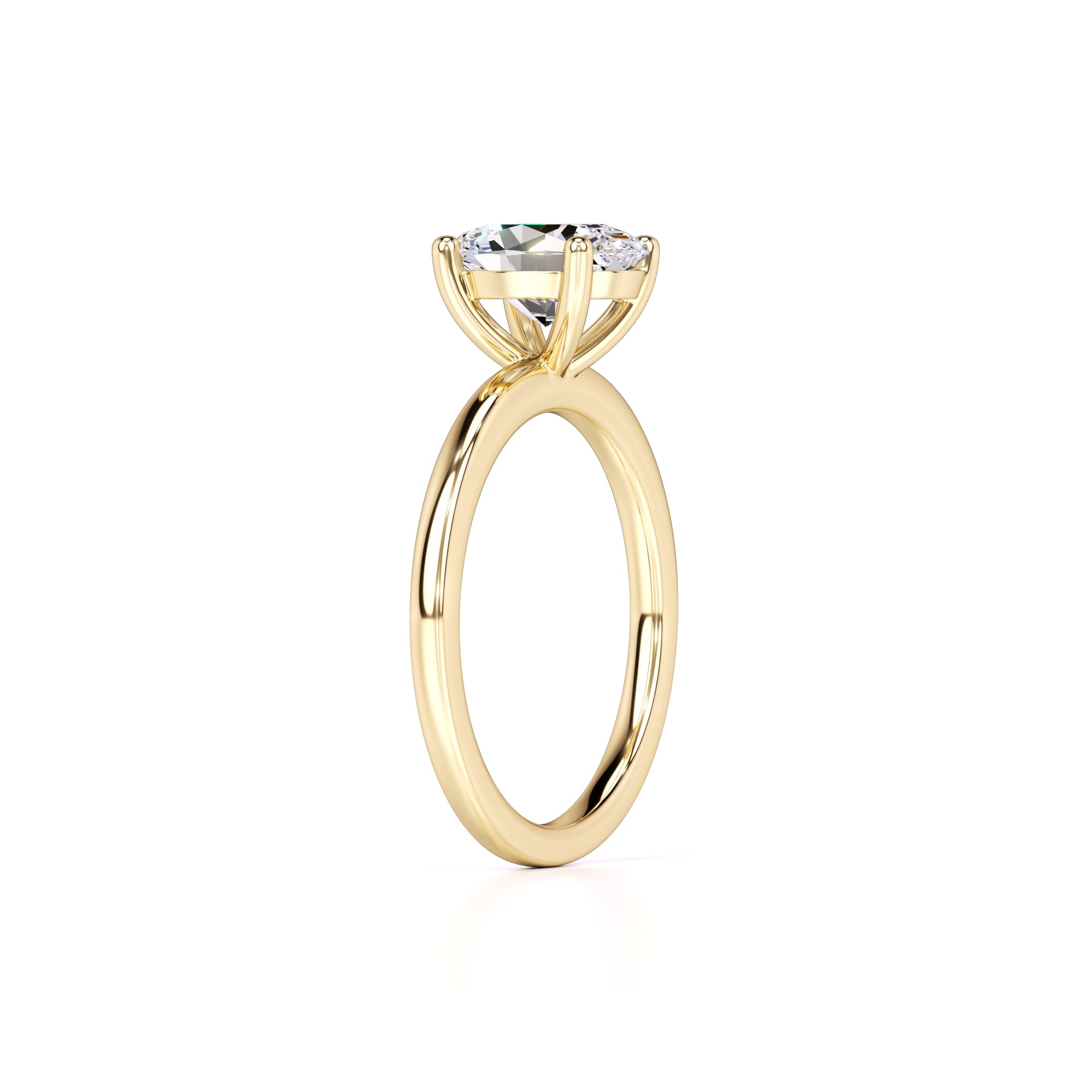 Maria Lab Grown Diamond Ring | Yellow Gold | 3