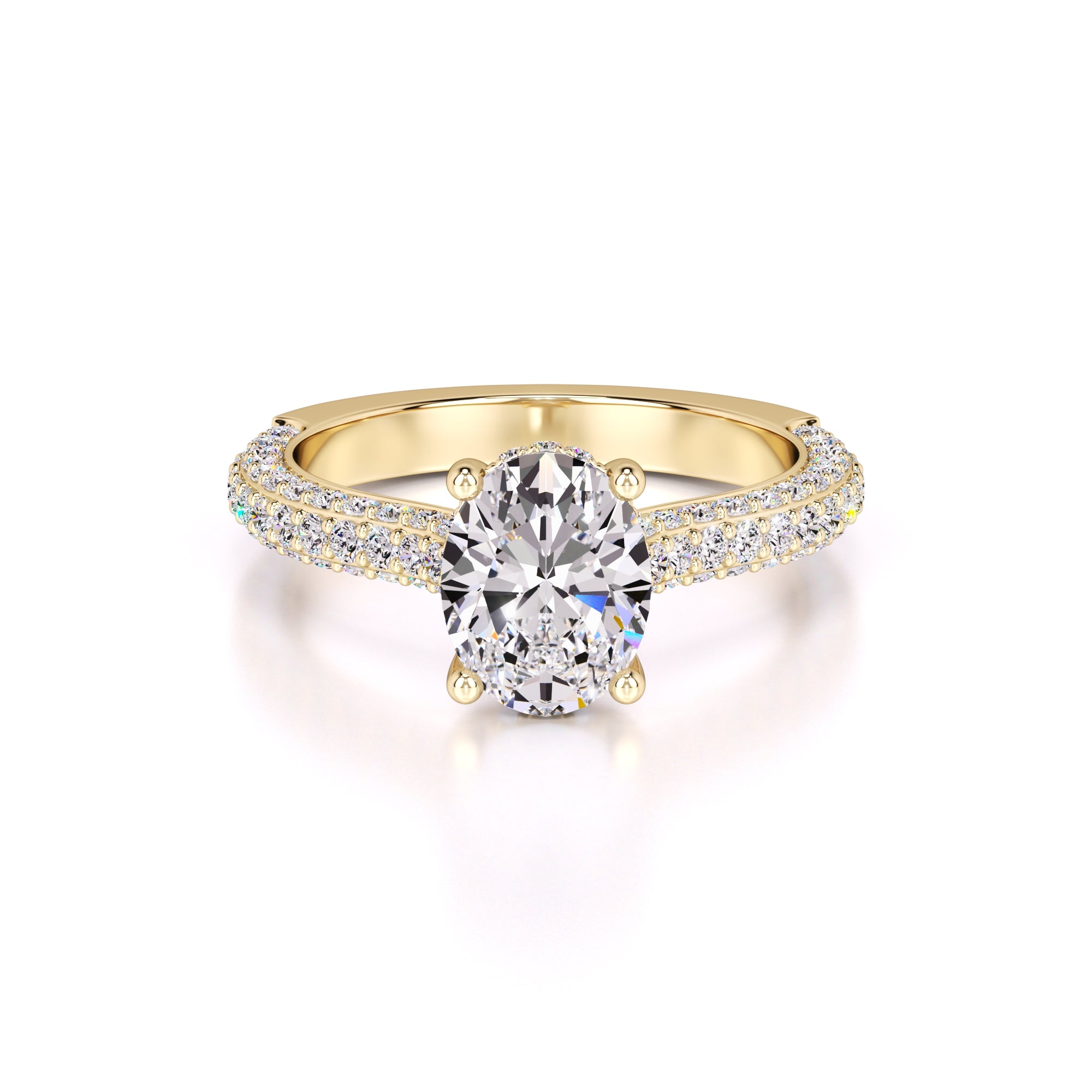 Hayden Lab Grown Diamond Ring | Yellow Gold | 1