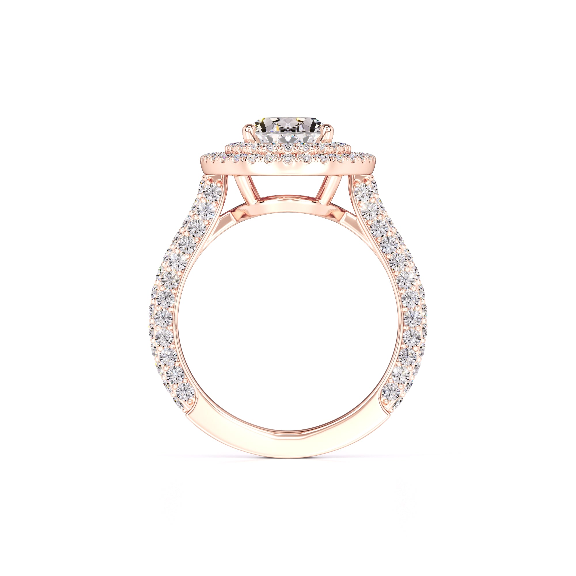 Jordan Moissanite & Lab Grown Diamond Ring | Rose Gold | 4