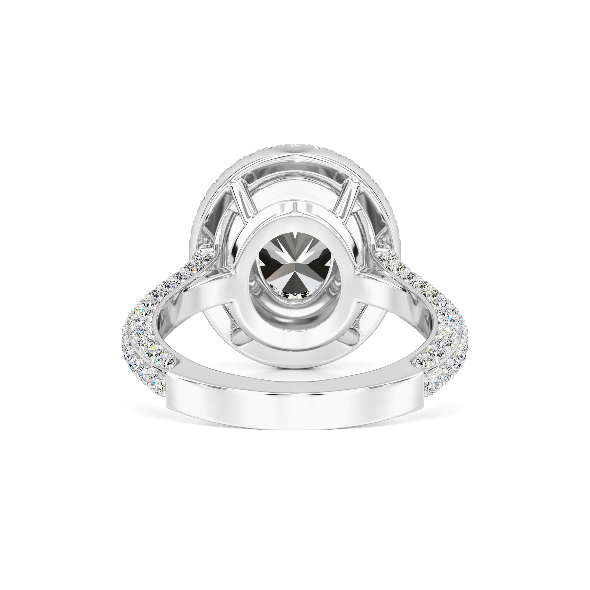 Jordan Moissanite & Lab Grown Diamond Ring | White Gold | 3