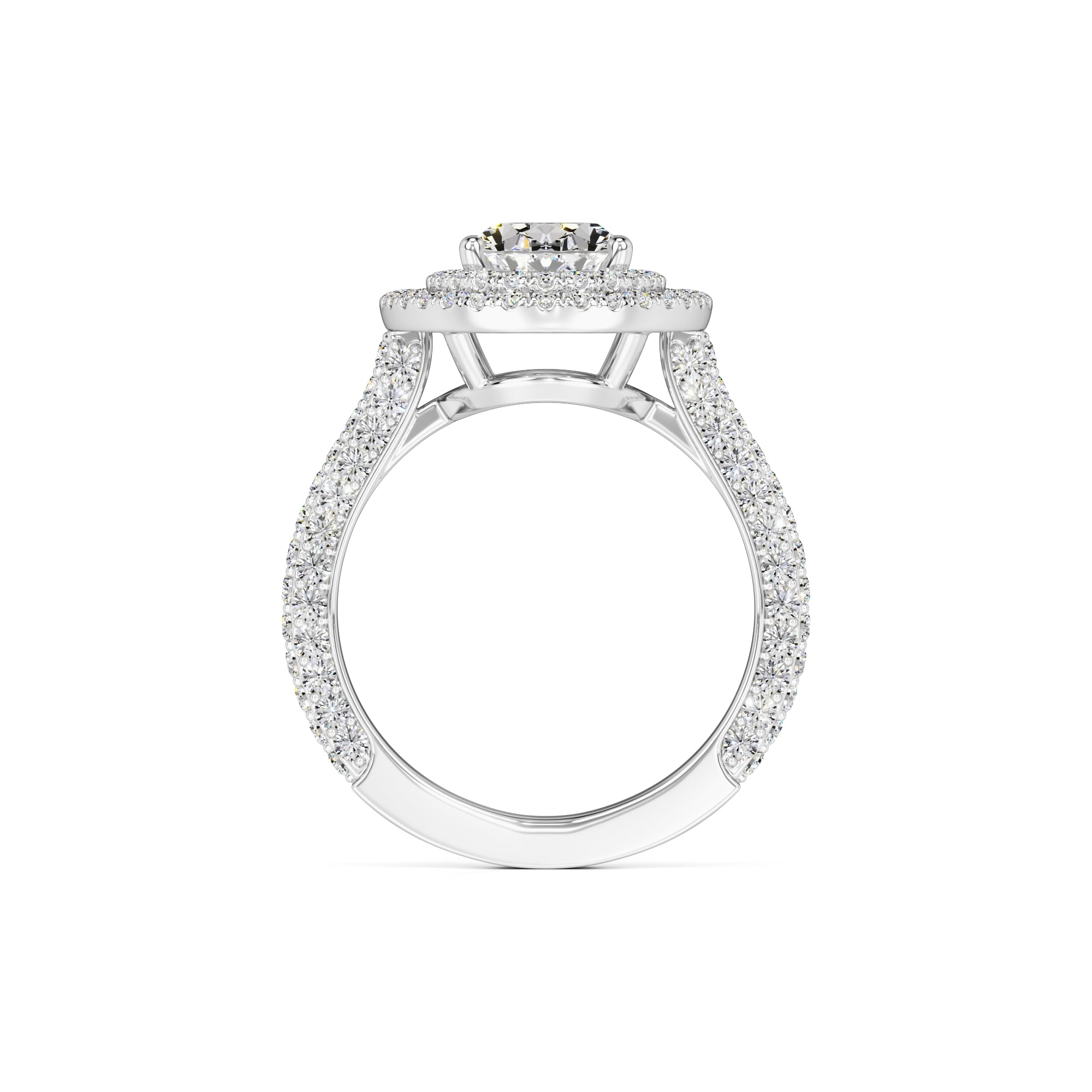 Jordan Moissanite & Lab Grown Diamond Ring | White Gold | 4