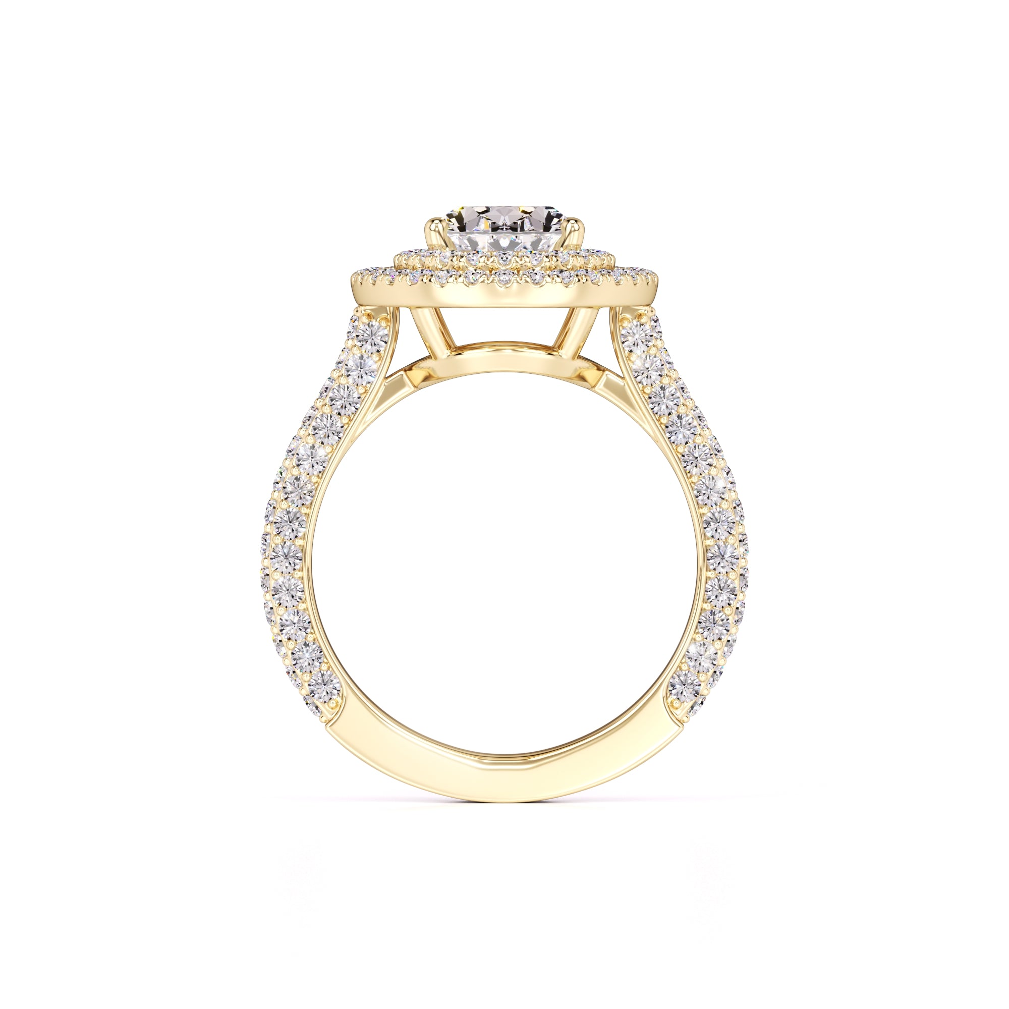 Jordan Moissanite & Lab Grown Diamond Ring | Yellow Gold | 4