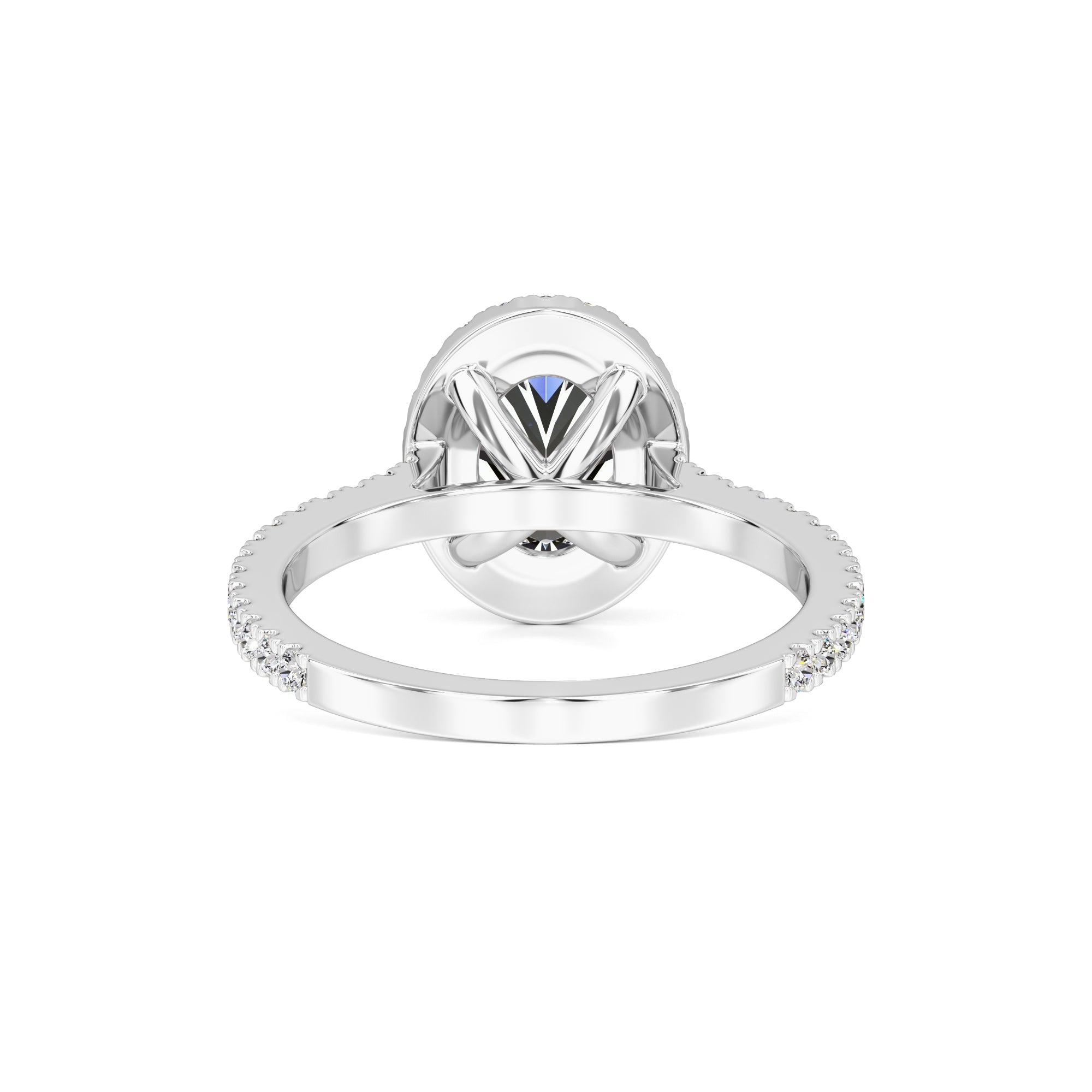 Marisol Moissanite & Lab Grown Diamond Ring | White Gold | 3