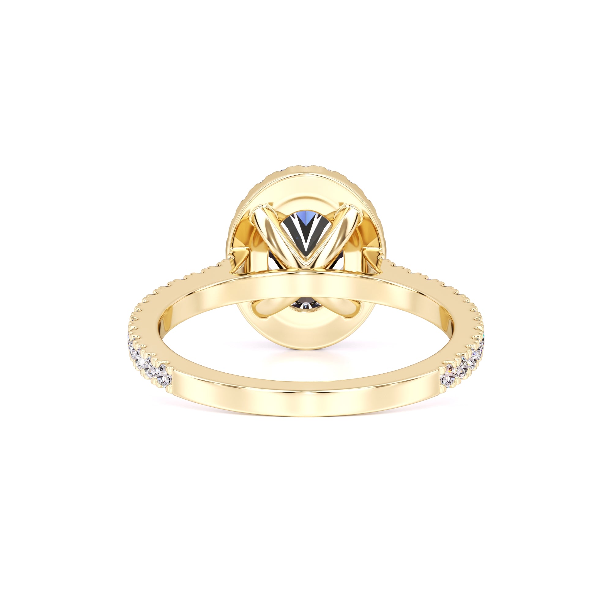 Marisol Moissanite & Lab Grown Diamond Ring | Yellow Gold | 3