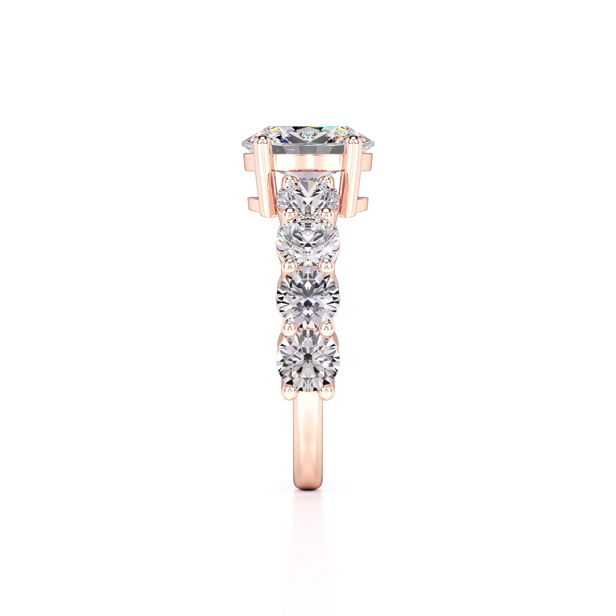 Teresa Lab Grown Diamond Ring | Rose Gold | 4