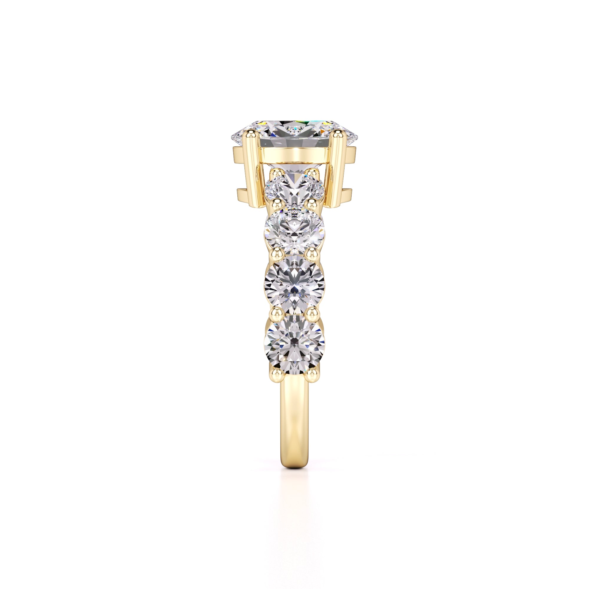 Teresa Lab Grown Diamond Ring | Yellow Gold | 4