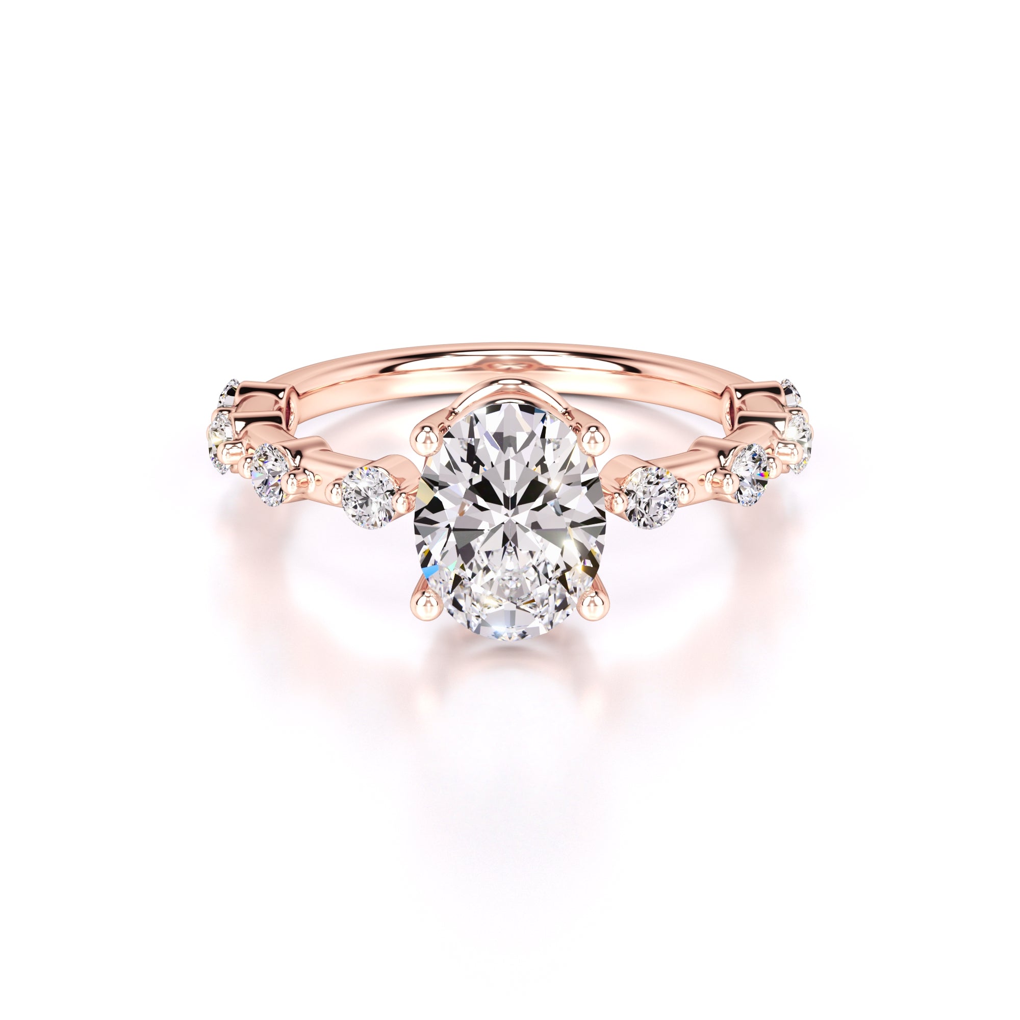 Maggie Lab Grown Diamond Ring | Rose Gold | 1