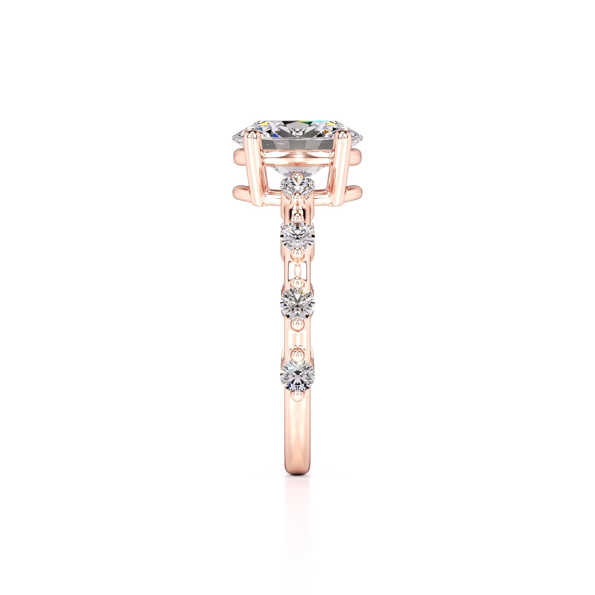 Maggie Lab Grown Diamond Ring | Rose Gold | 4