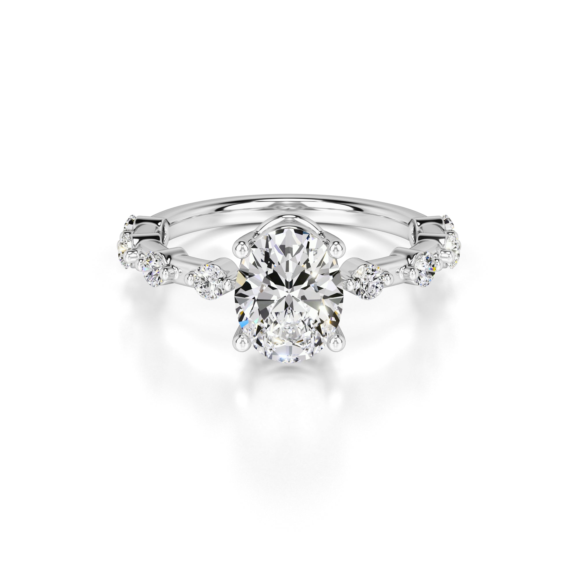 Maggie Lab Grown Diamond Ring | White Gold | 1