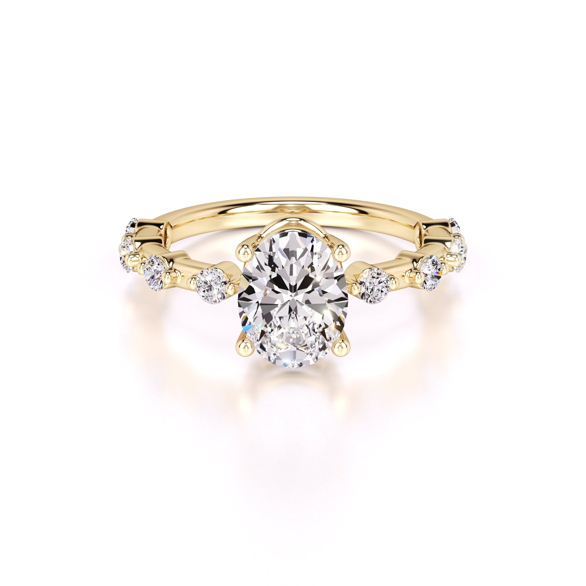 Maggie Lab Grown Diamond Ring | Yellow Gold | 1