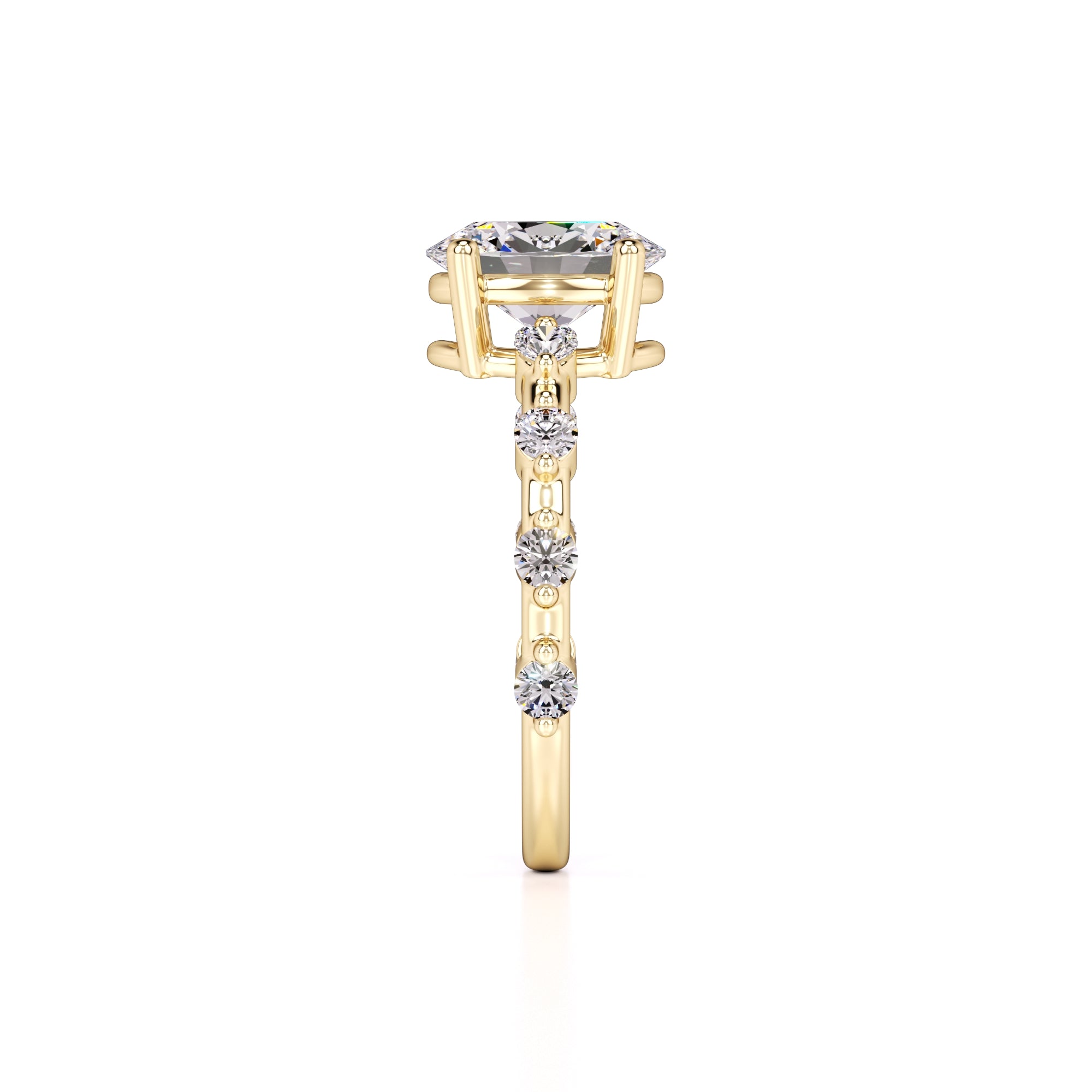 Maggie Lab Grown Diamond Ring | Yellow Gold | 4