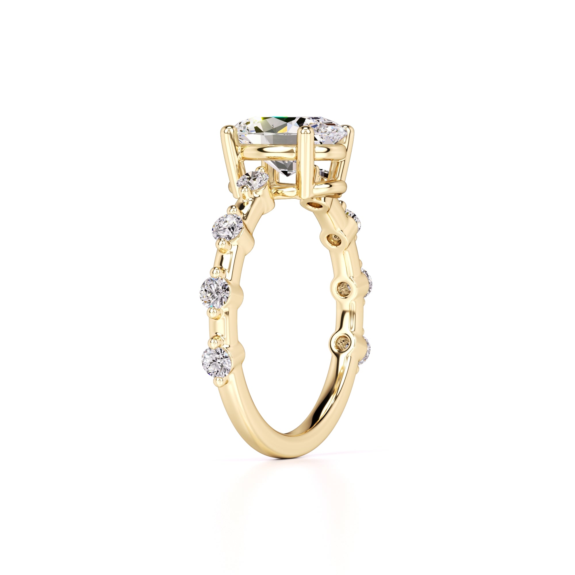 Maggie Lab Grown Diamond Ring | Yellow Gold | 3