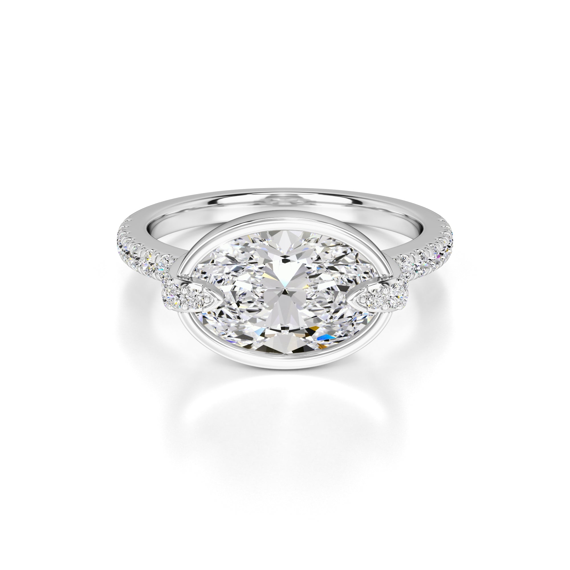 Victoria Lab Grown Diamond Ring | White Gold | 1