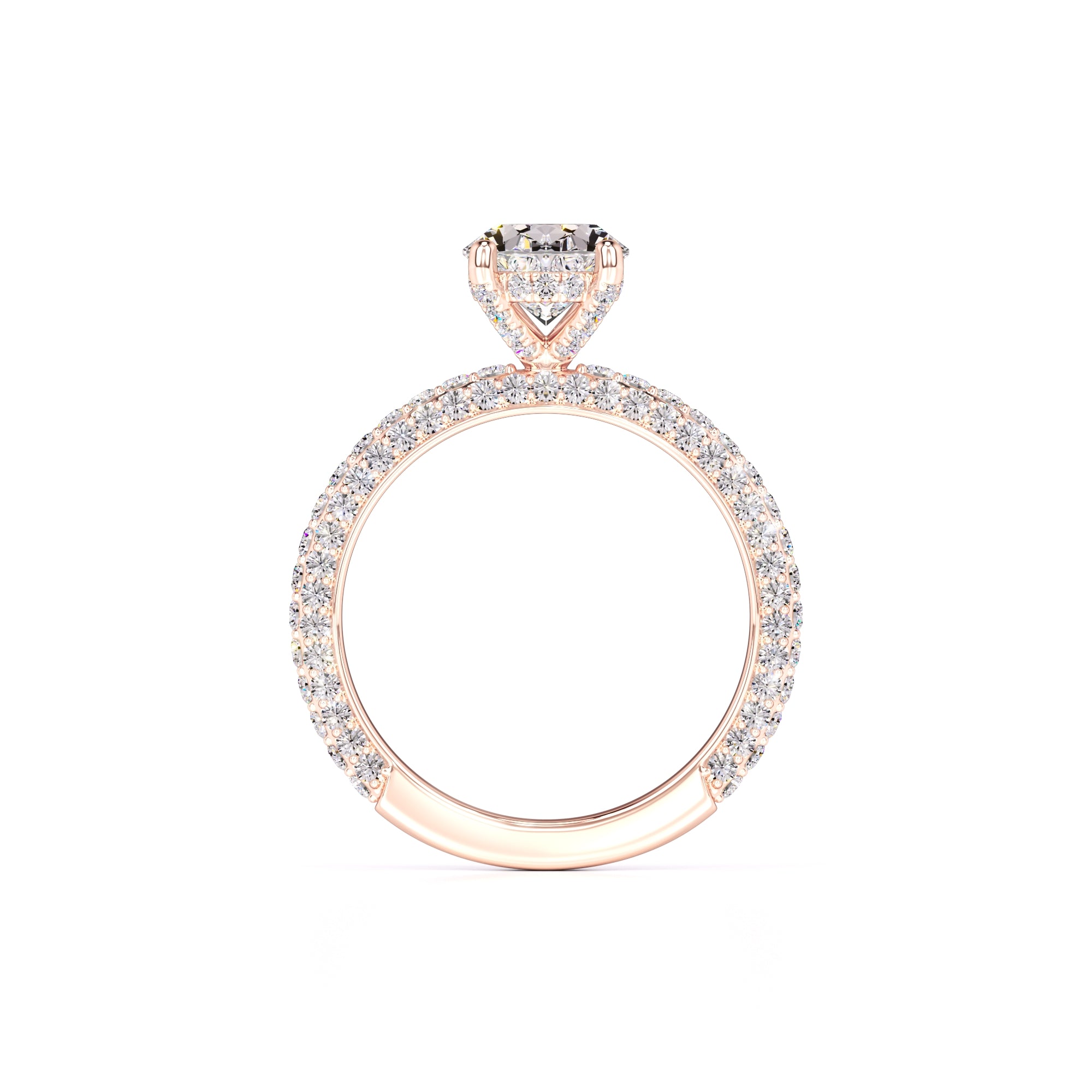 Fiona Moissanite & Lab Grown Diamond Ring | Rose Gold | 4