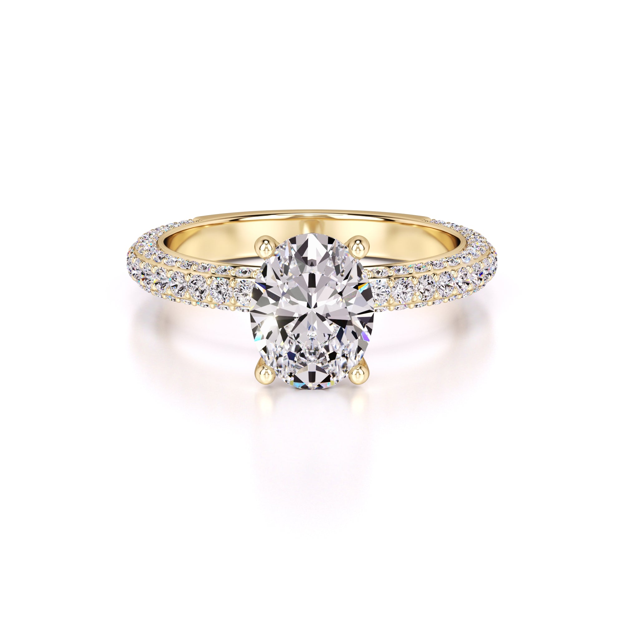 Fiona Lab Grown Diamond Ring | Yellow Gold | 1