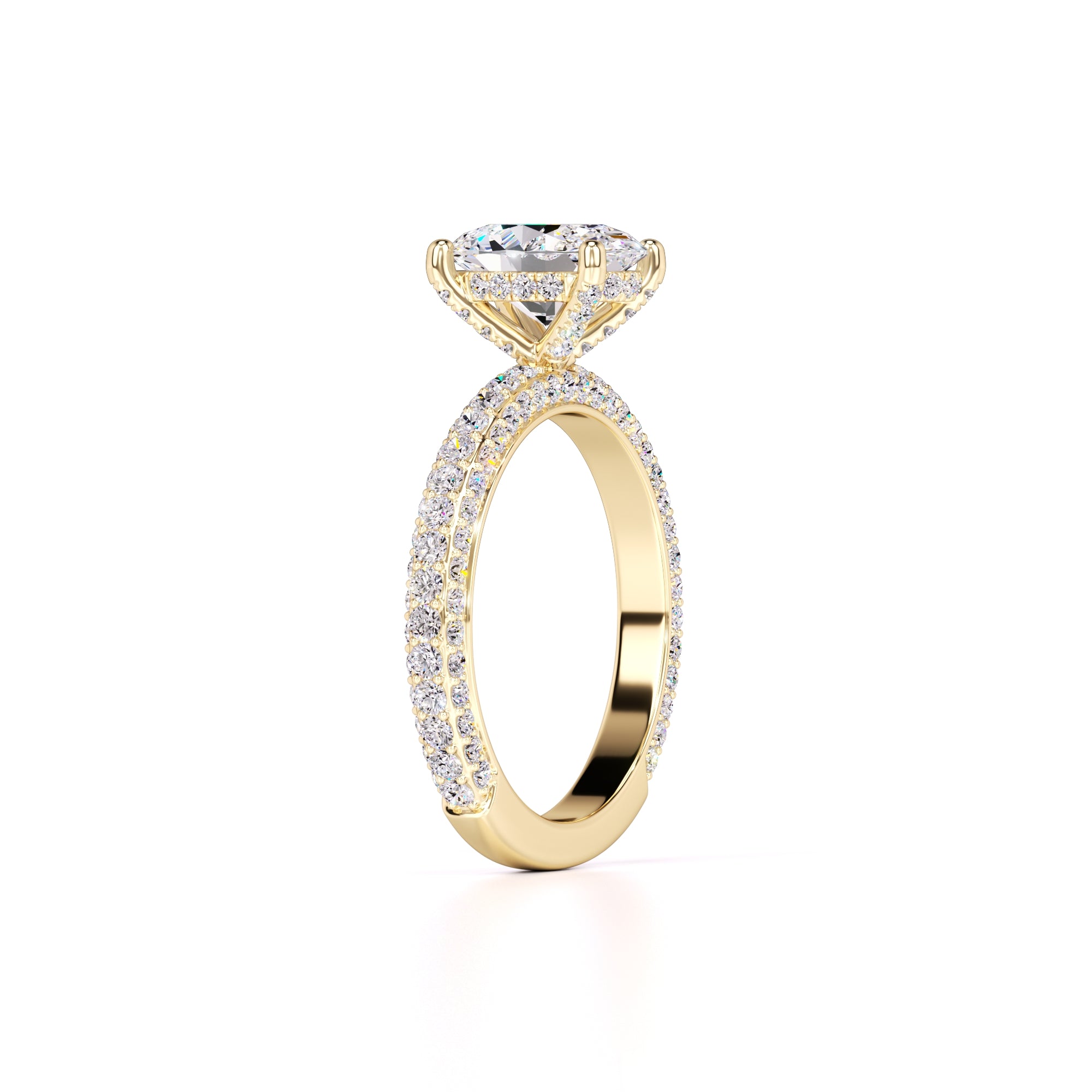 Fiona Lab Grown Diamond Ring | Yellow Gold | 3