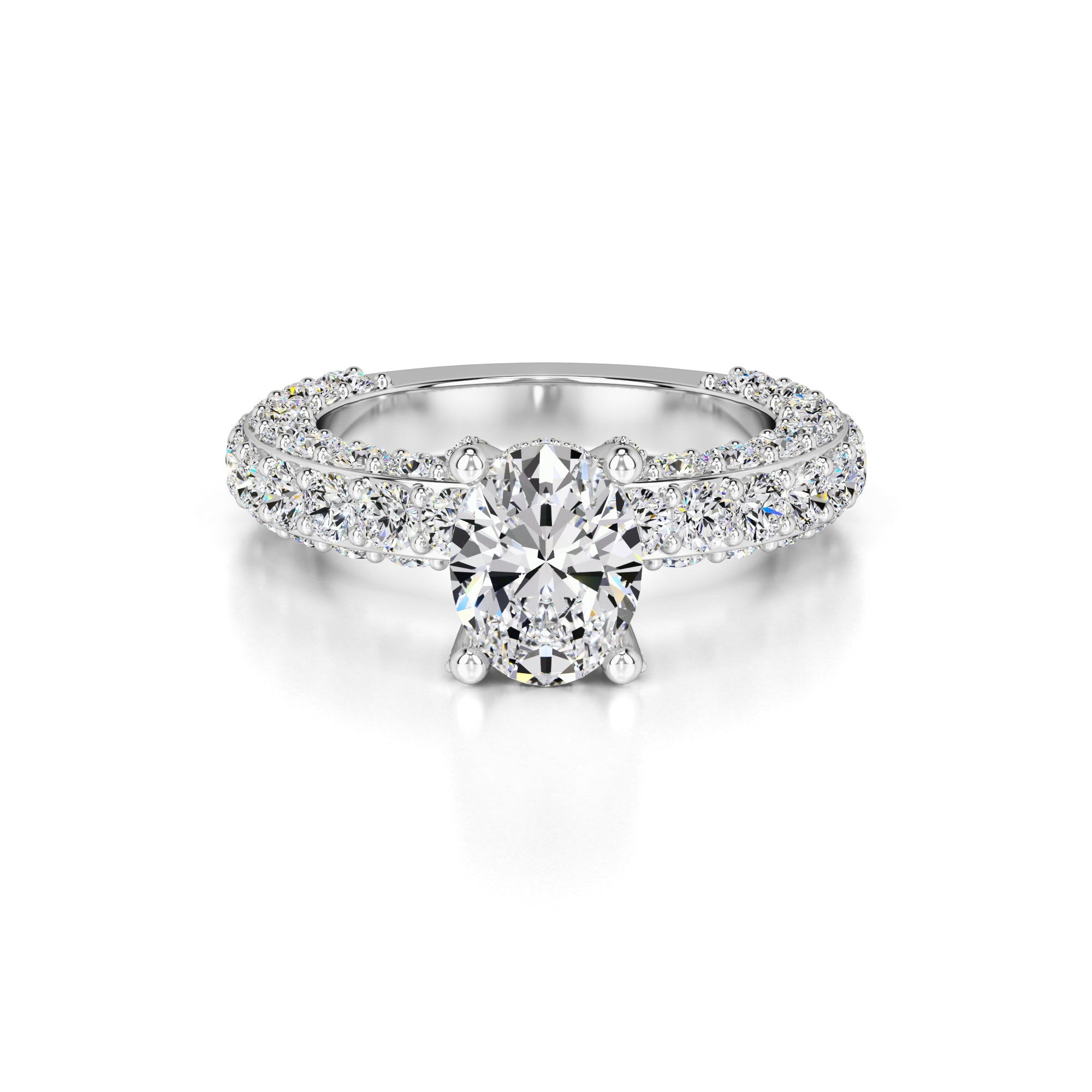 Violet Lab Grown Diamond Ring | White Gold | 1