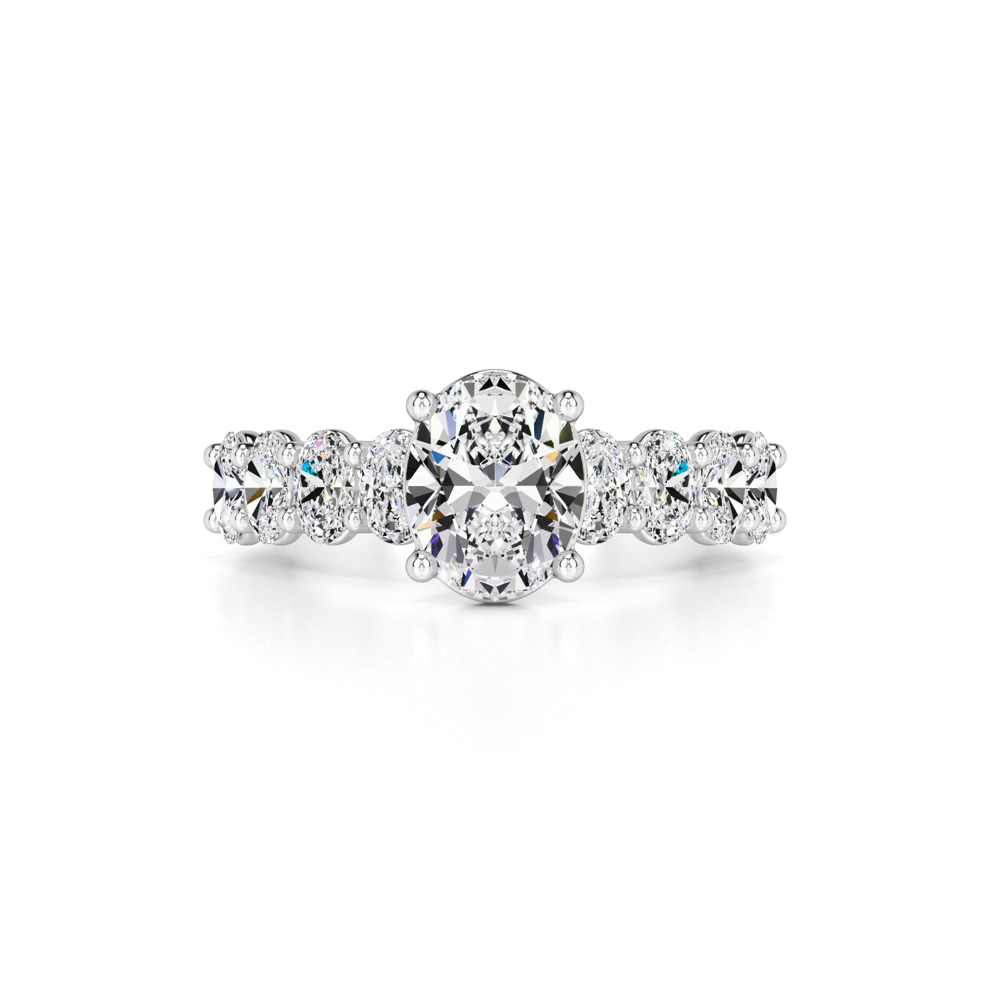 Sophie Moissanite & Lab Grown Diamond Ring | White Gold | 1