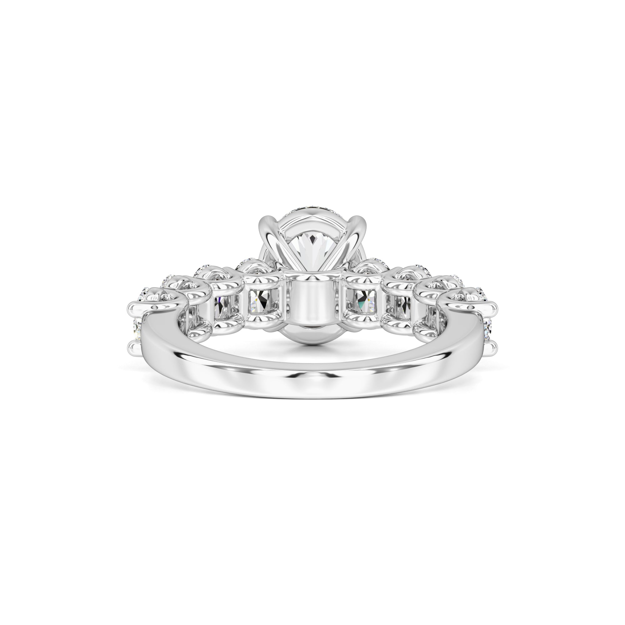 Sophie Moissanite & Lab Grown Diamond Ring | White Gold | 3