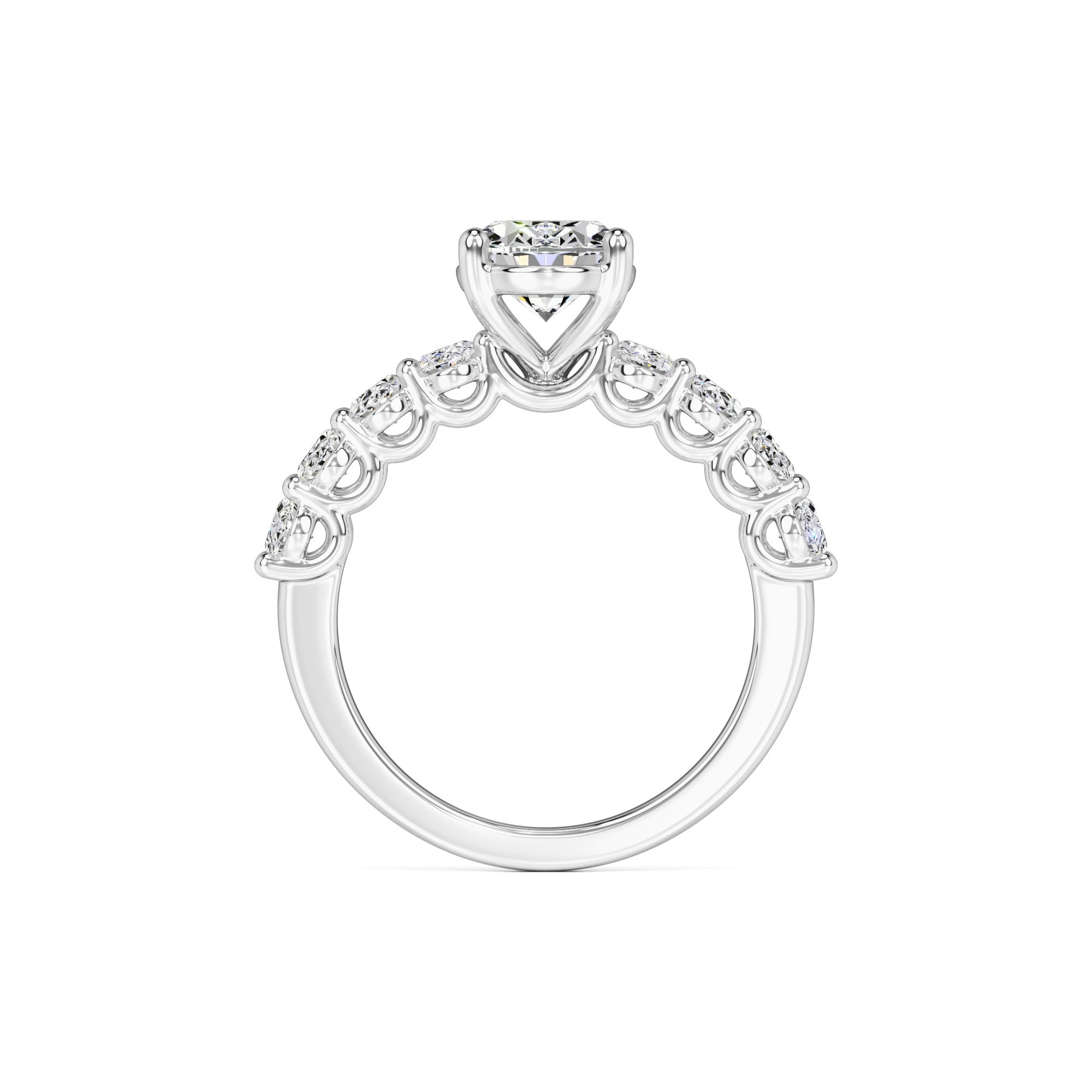 Sophie Moissanite & Lab Grown Diamond Ring | White Gold | 4