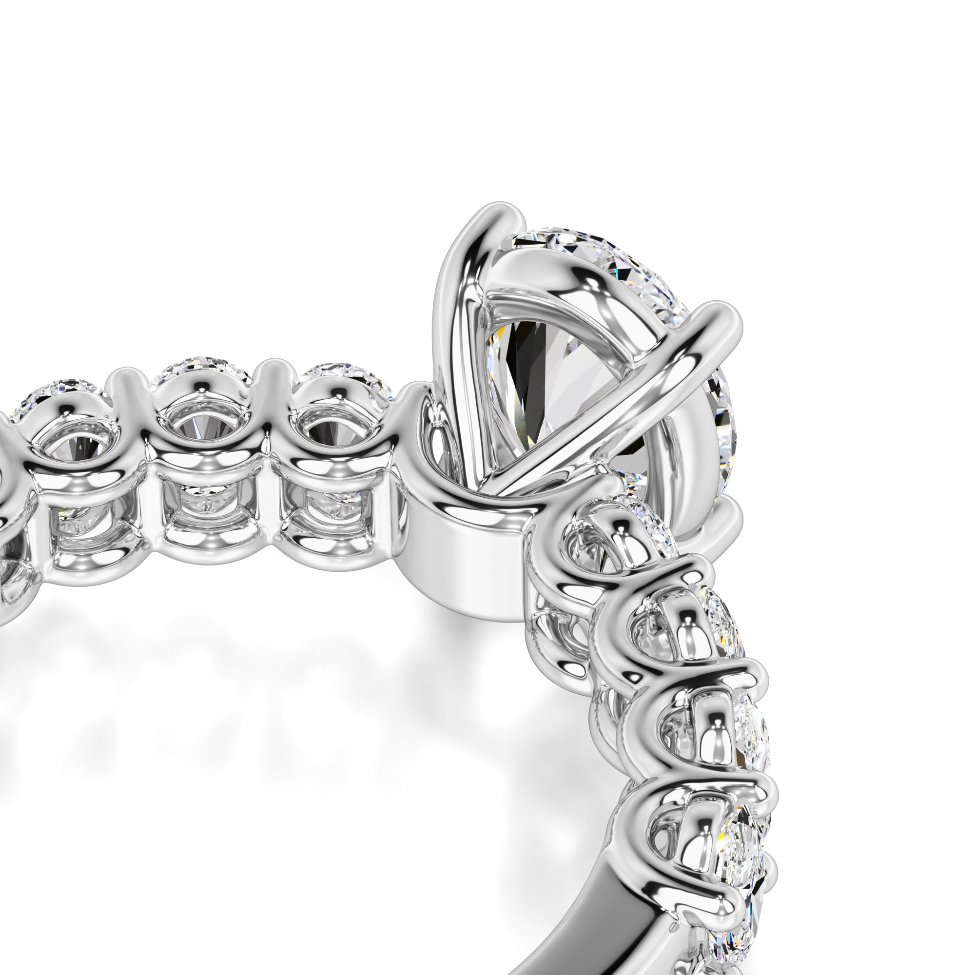 Sophie Moissanite & Lab Grown Diamond Ring | White Gold | 2
