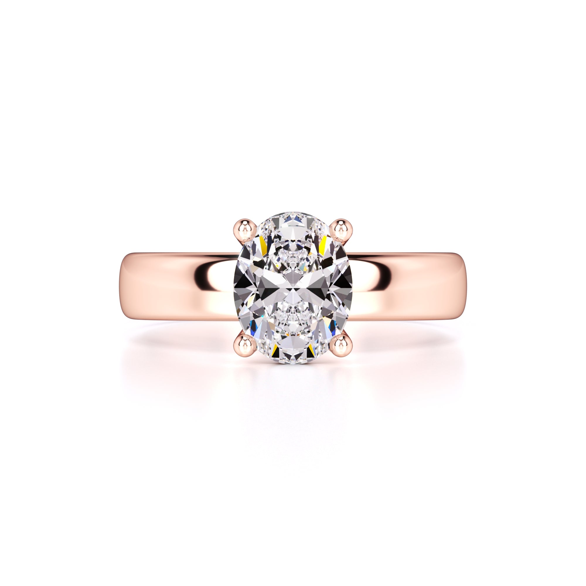 Stella Moissanite Ring | Rose Gold | 1