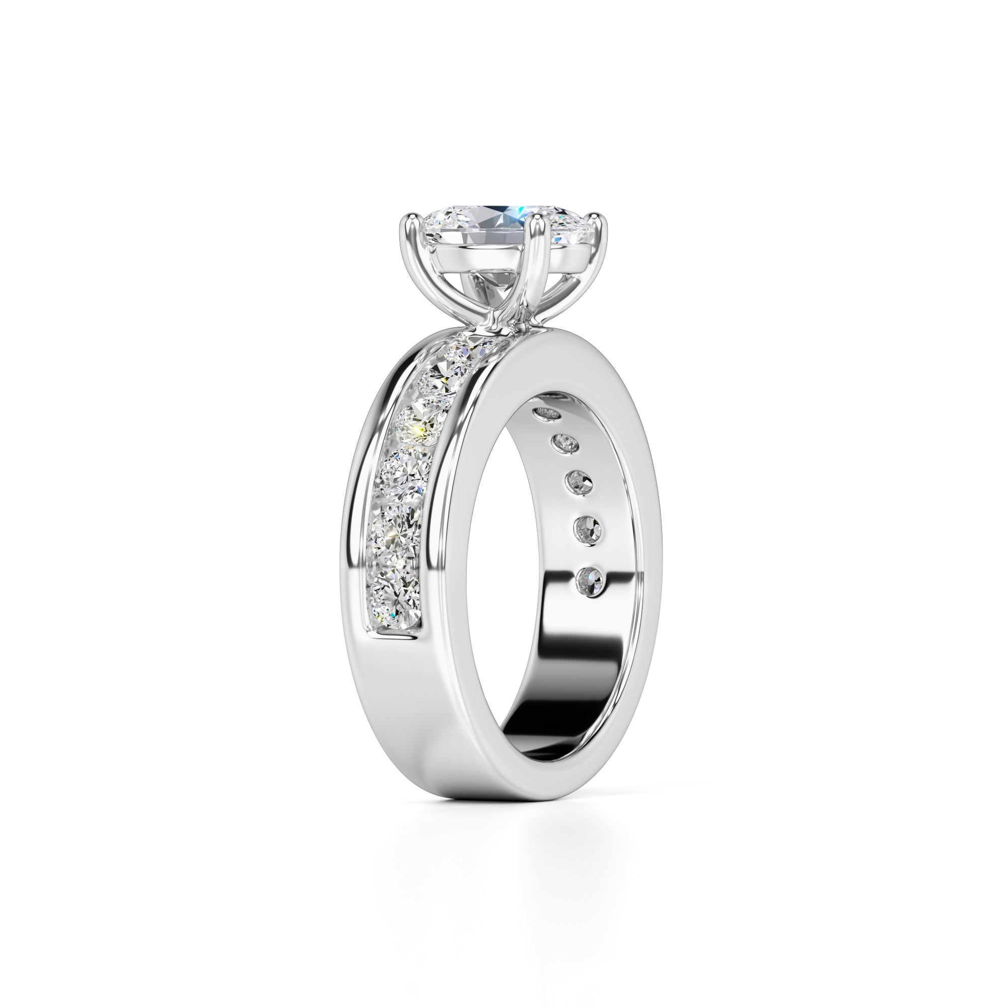 Aubrey Lab Grown Diamond Ring | White Gold | 3