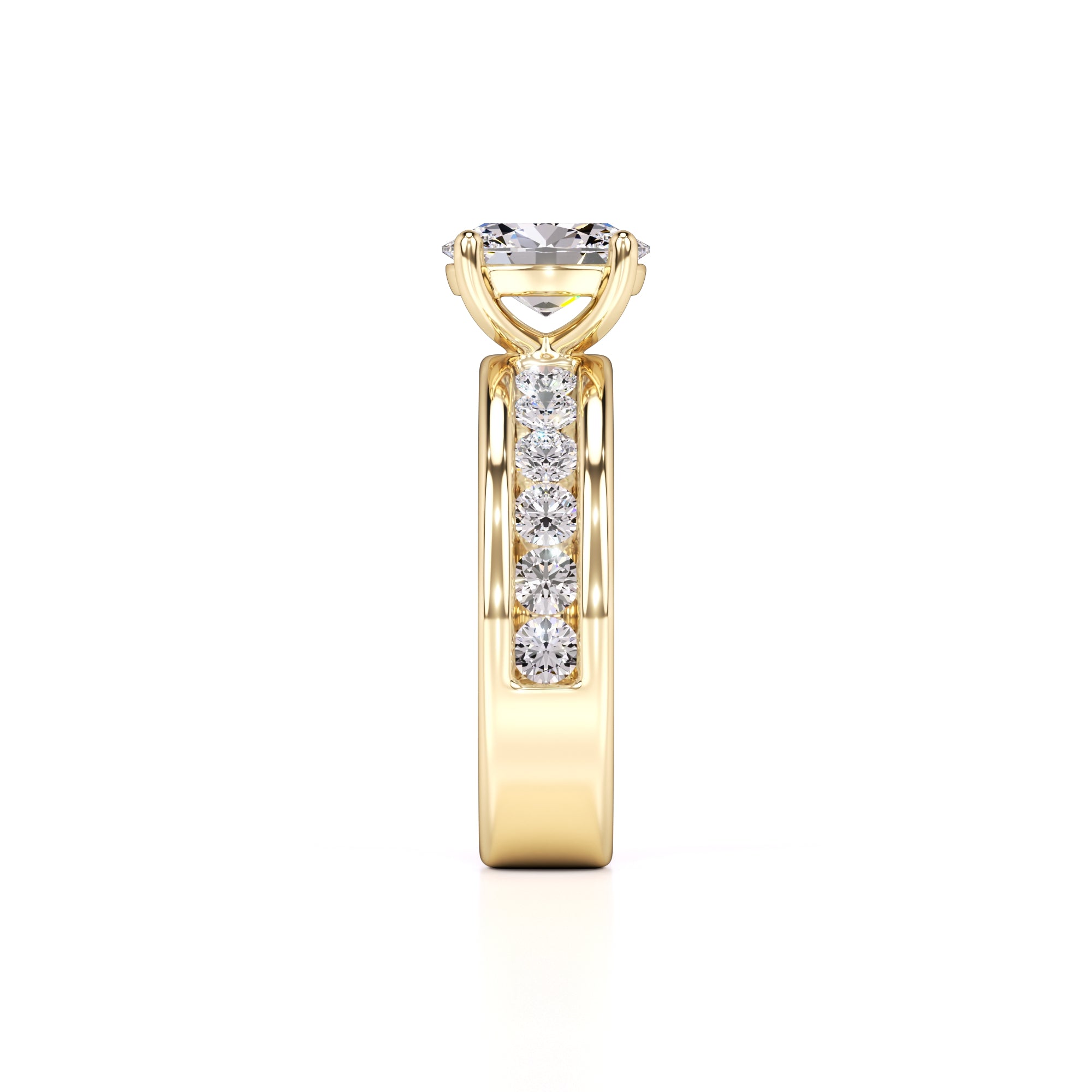 Aubrey Lab Grown Diamond Ring | Yellow Gold | 4