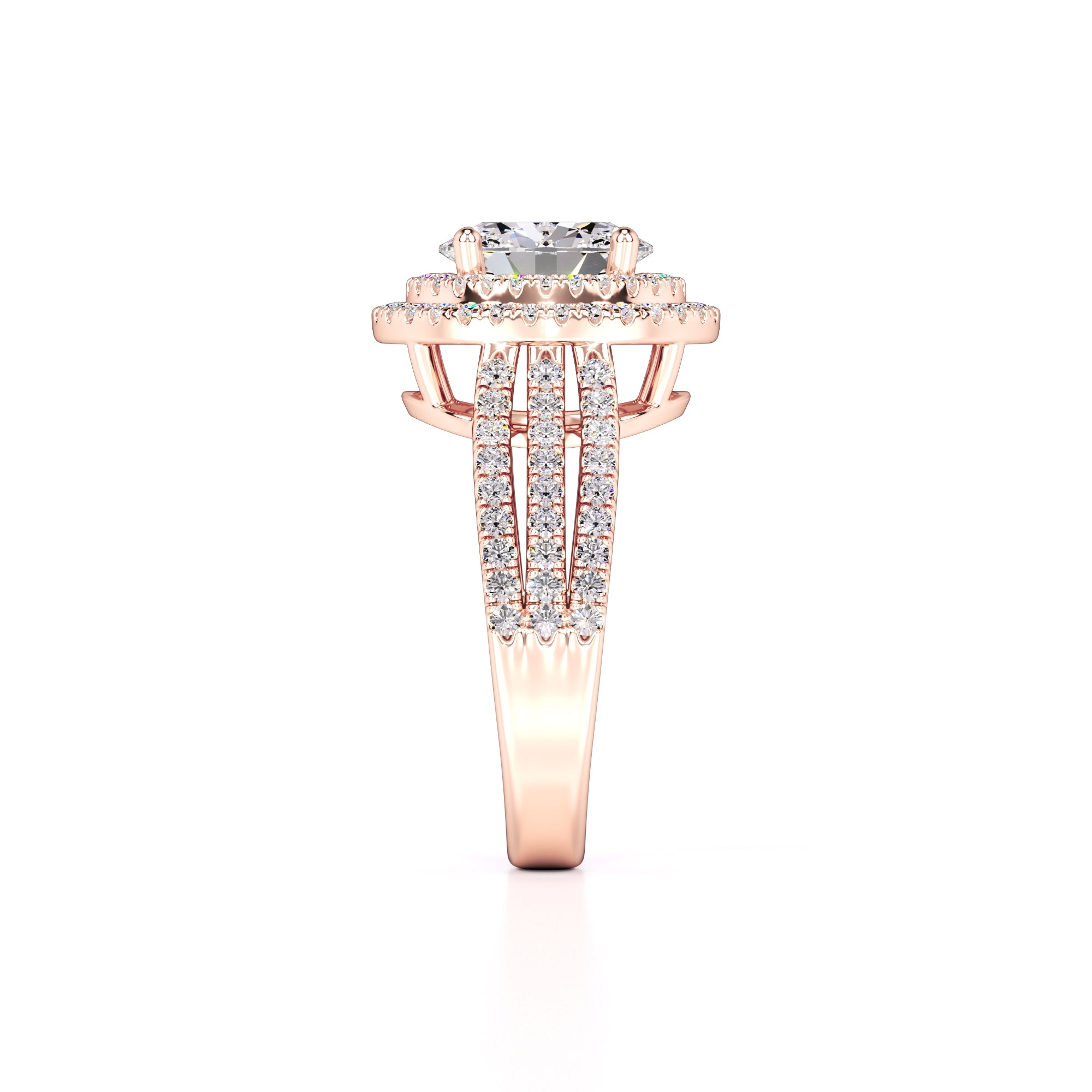 Delilah Lab Grown Diamond Ring | Rose Gold | 4