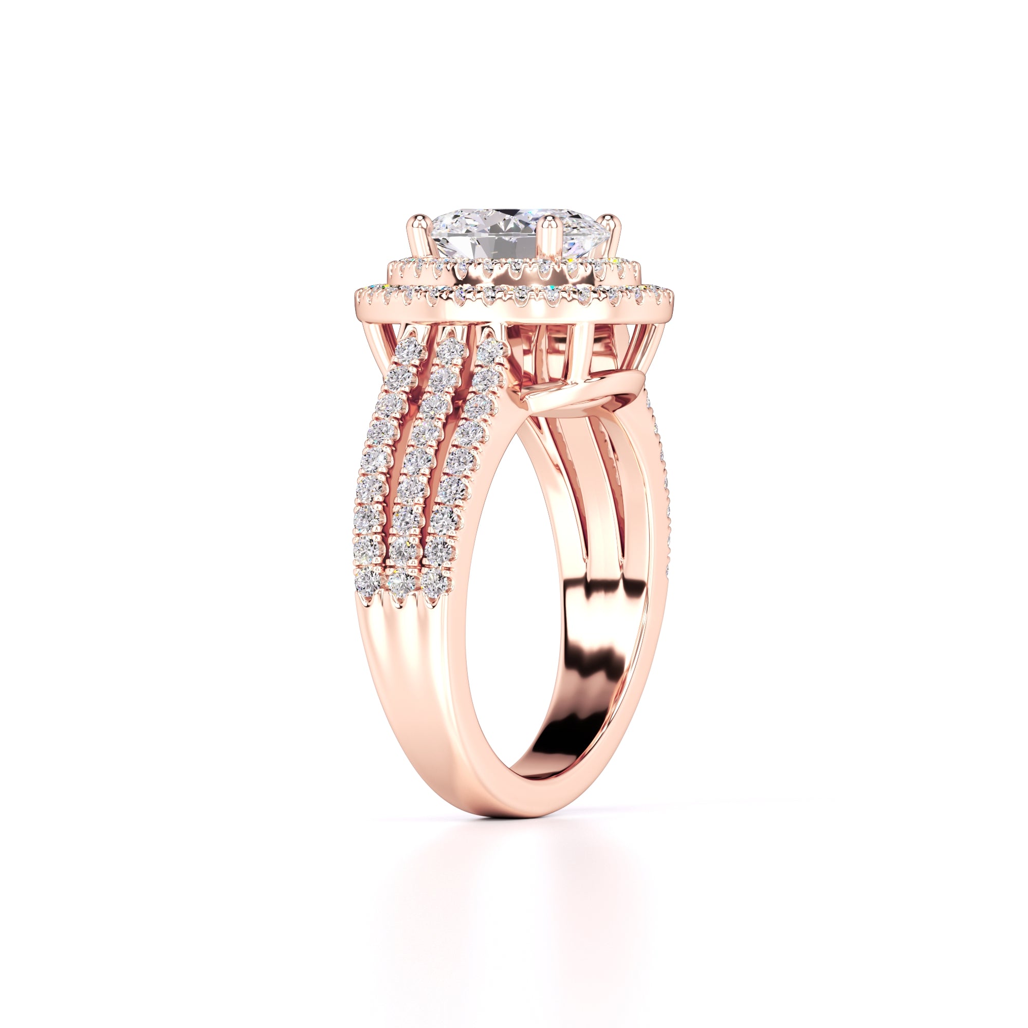 Delilah Lab Grown Diamond Ring | Rose Gold | 3