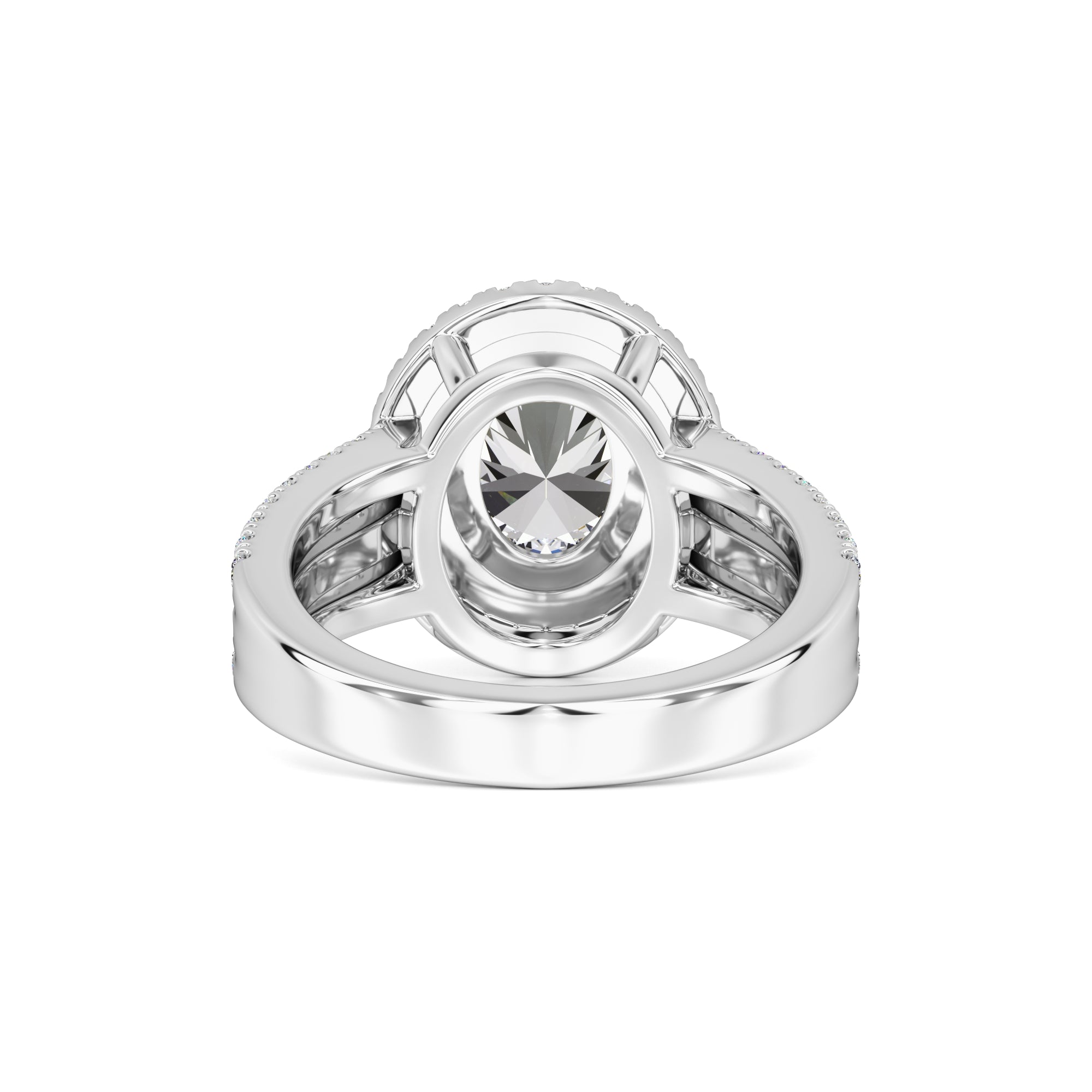 Delilah Moissanite & Lab Grown Diamond Ring | White Gold | 3