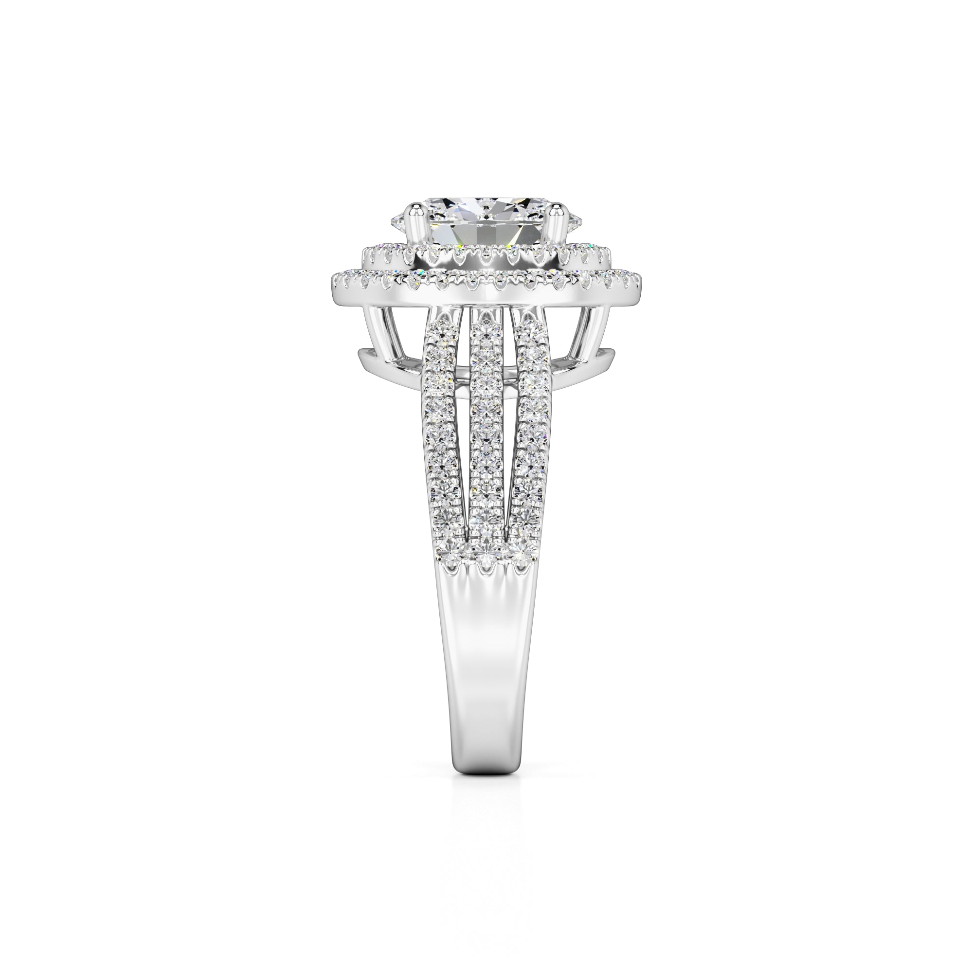 Delilah Lab Grown Diamond Ring | White Gold | 4