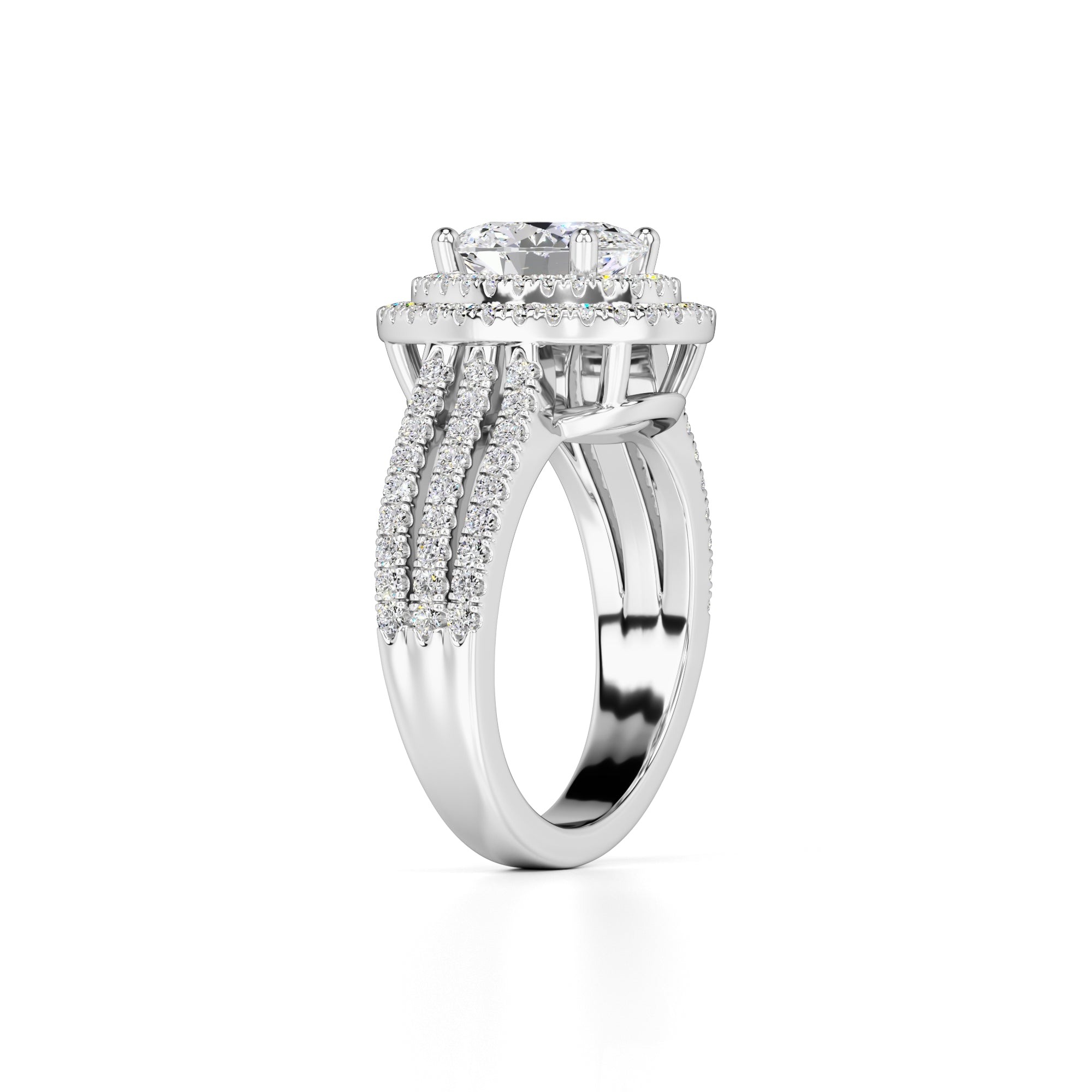 Delilah Lab Grown Diamond Ring | White Gold | 3